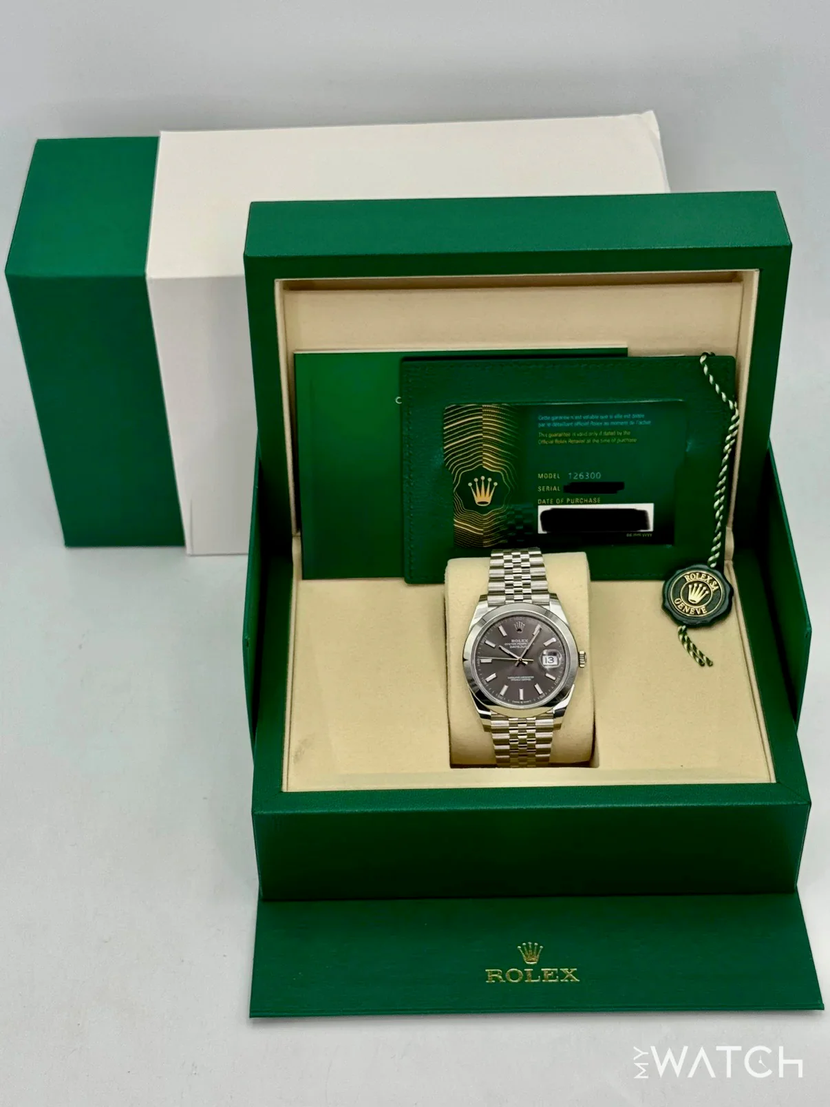 NEW 2025 Rolex Datejust 41mm 126300 Stainless Steel Jubilee Rhodium Dial - Image 9