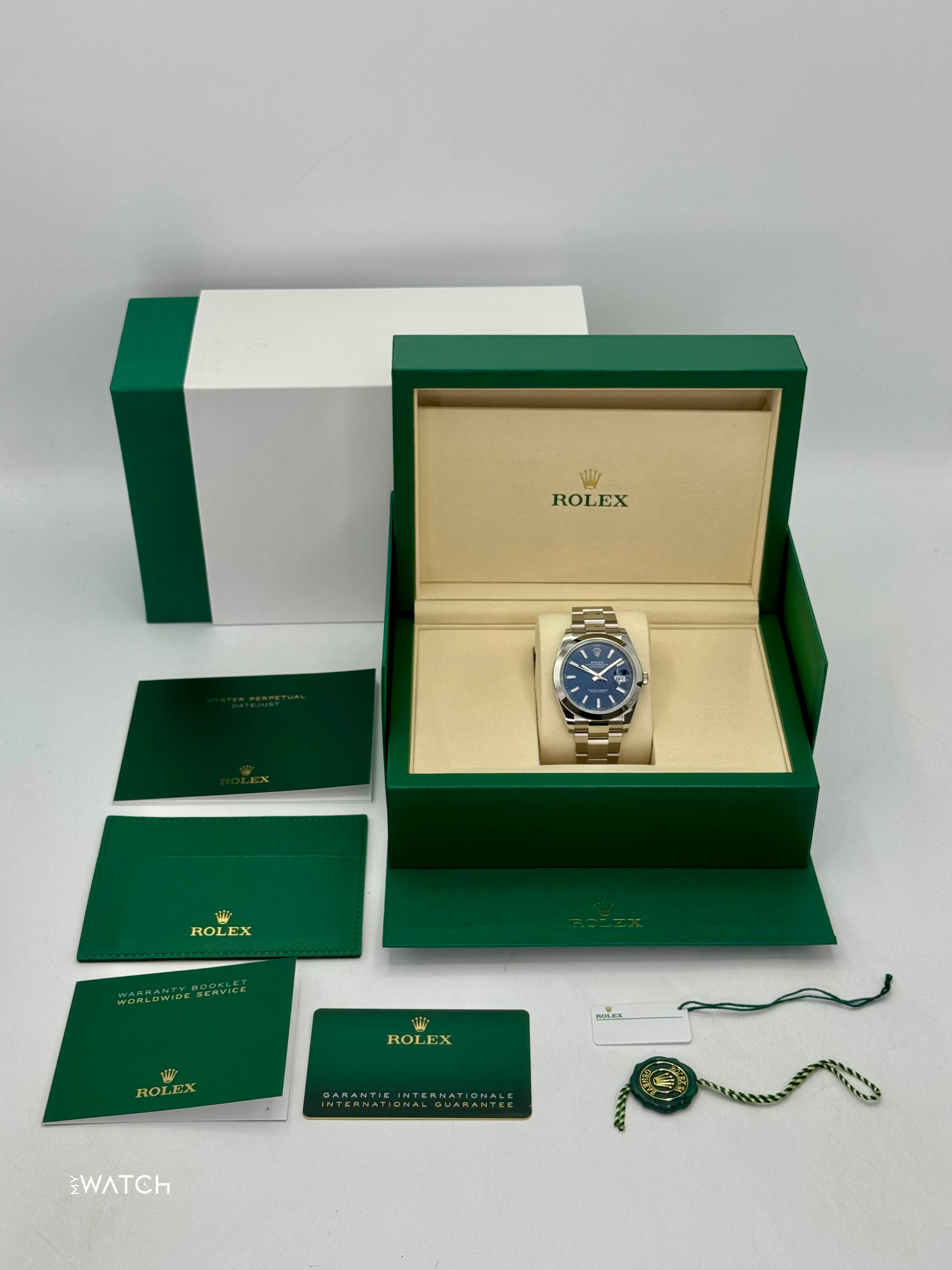 NEW 2025 Rolex Datejust 41mm 126300 Stainless Steel Oyster Blue Dial - Image 10