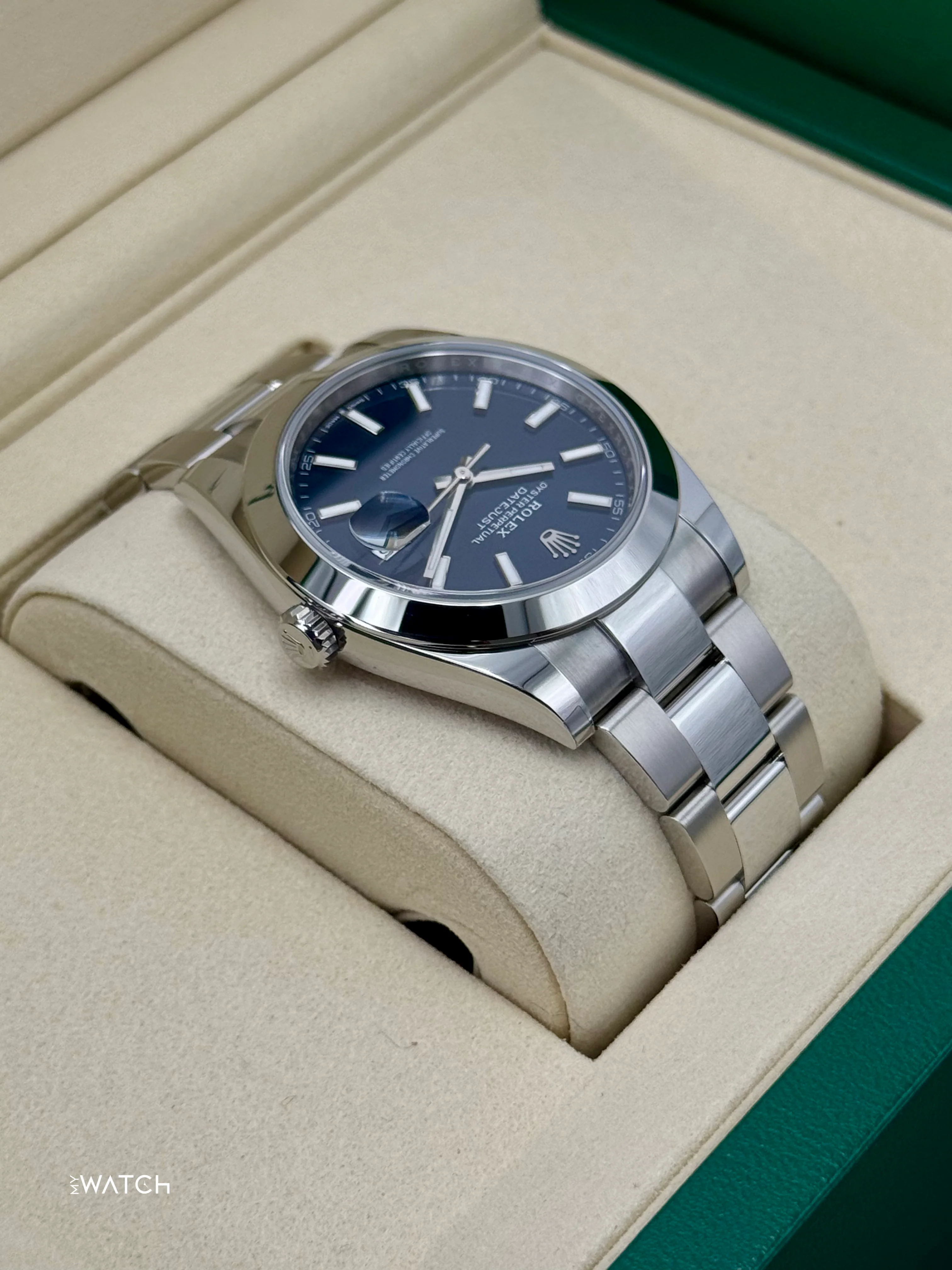 NEW 2025 Rolex Datejust 41mm 126300 Stainless Steel Oyster Blue Dial - Image 8