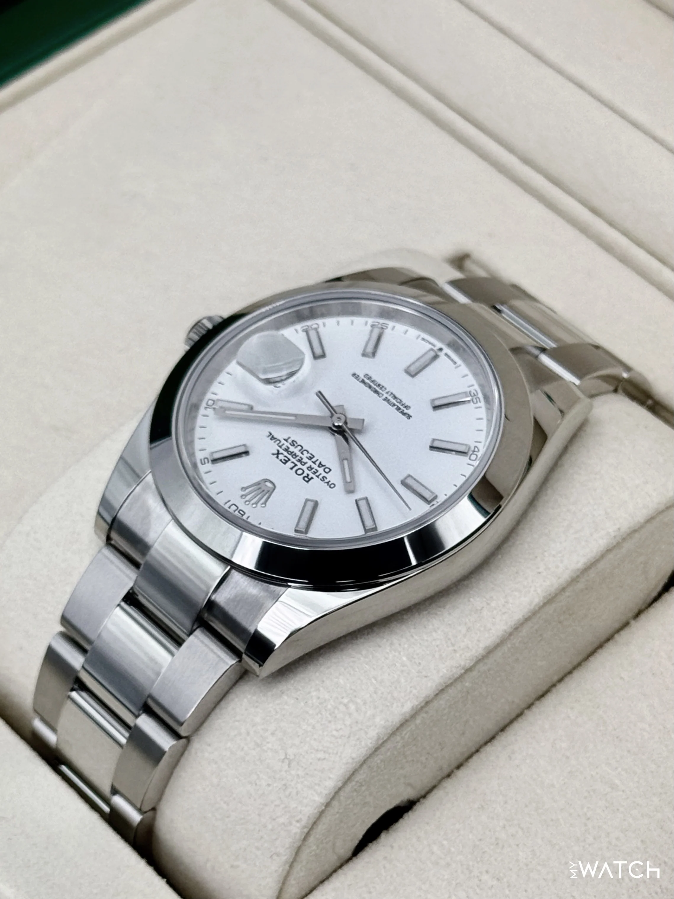 NEW 2025 Rolex Datejust 41mm 126300 Stainless Steel Oyster White Dial - Image 7