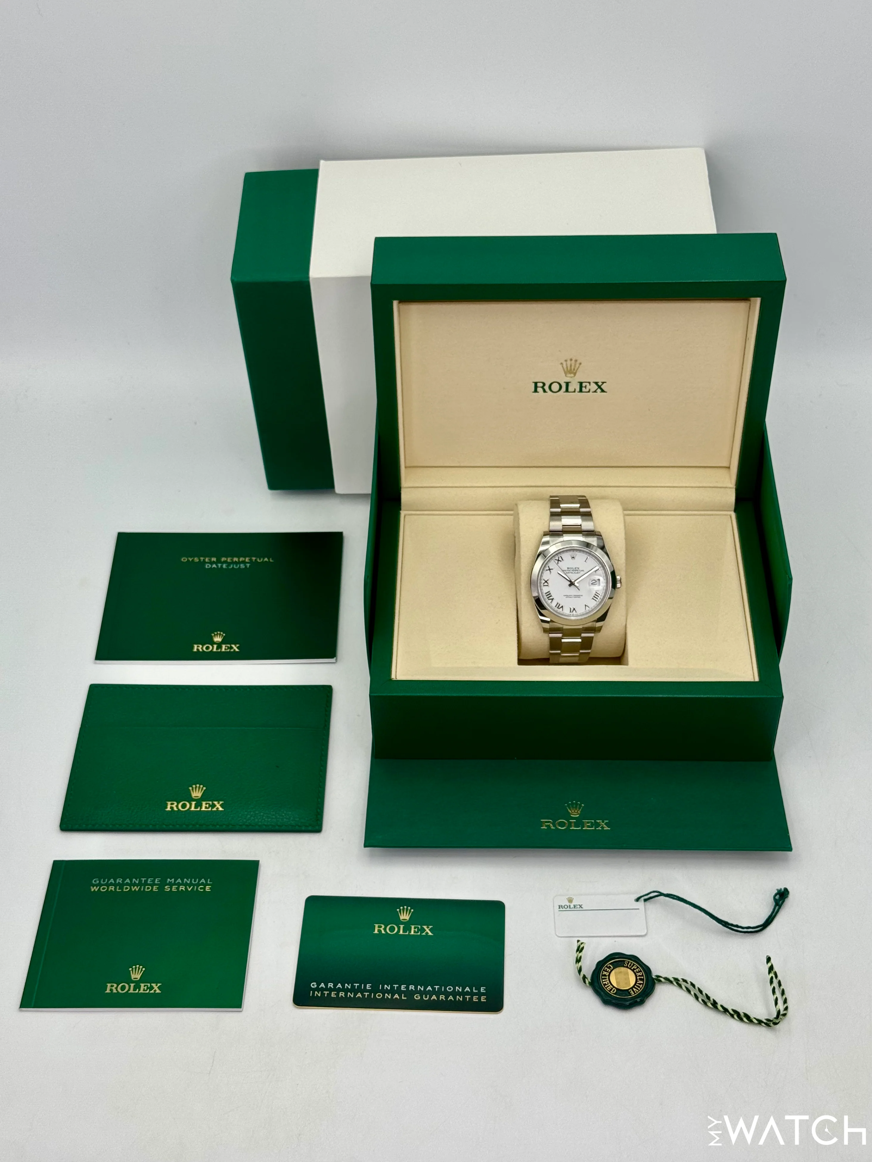 NEW 2025 Rolex Datejust 41mm 126300 Stainless Steel Oyster White Dial - Image 10