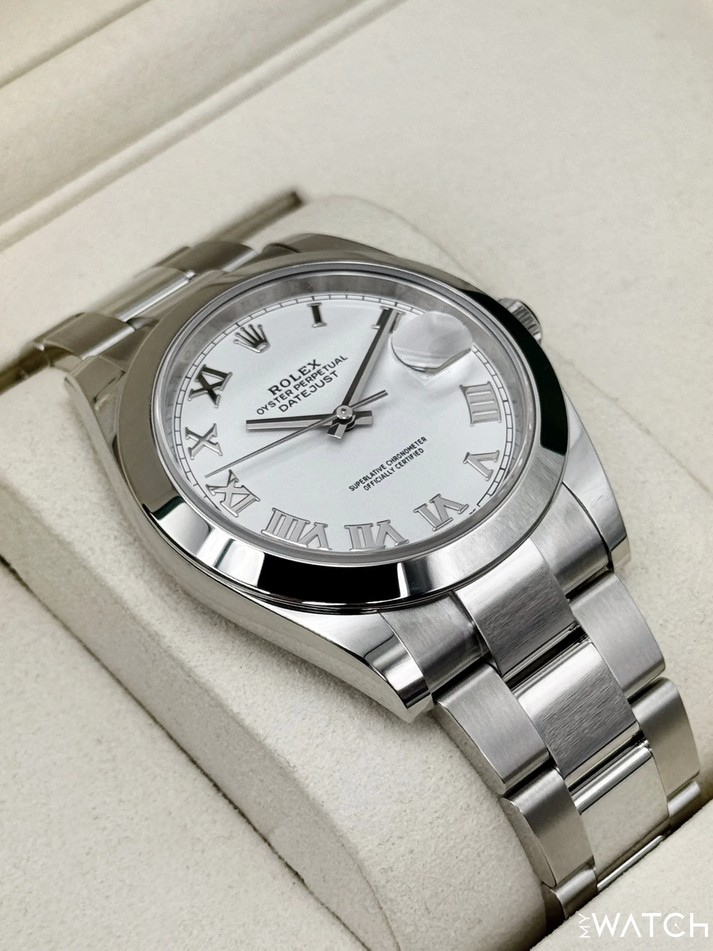 NEW 2025 Rolex Datejust 41mm 126300 Stainless Steel Oyster White Dial - Image 6