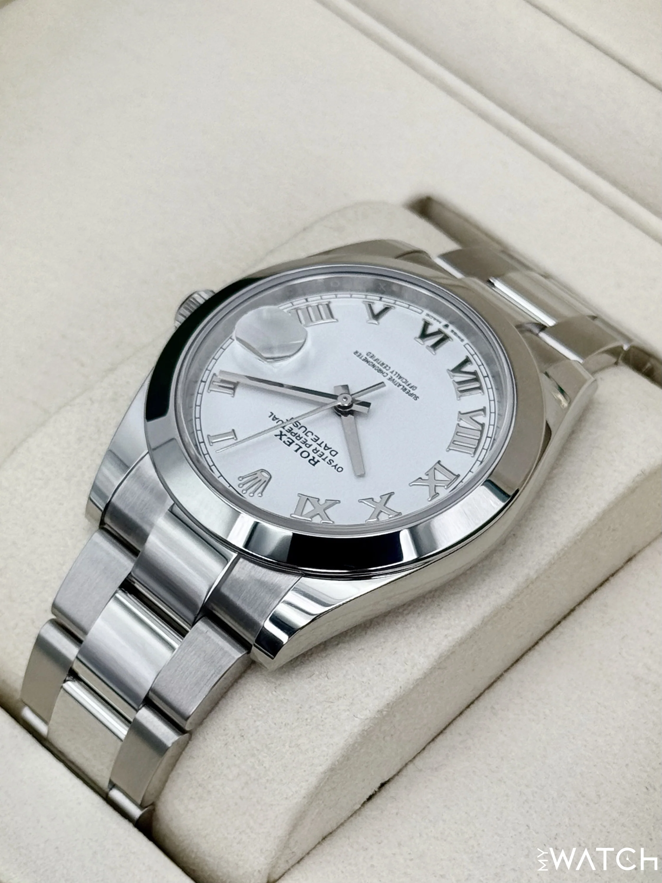 NEW 2025 Rolex Datejust 41mm 126300 Stainless Steel Oyster White Dial - Image 7