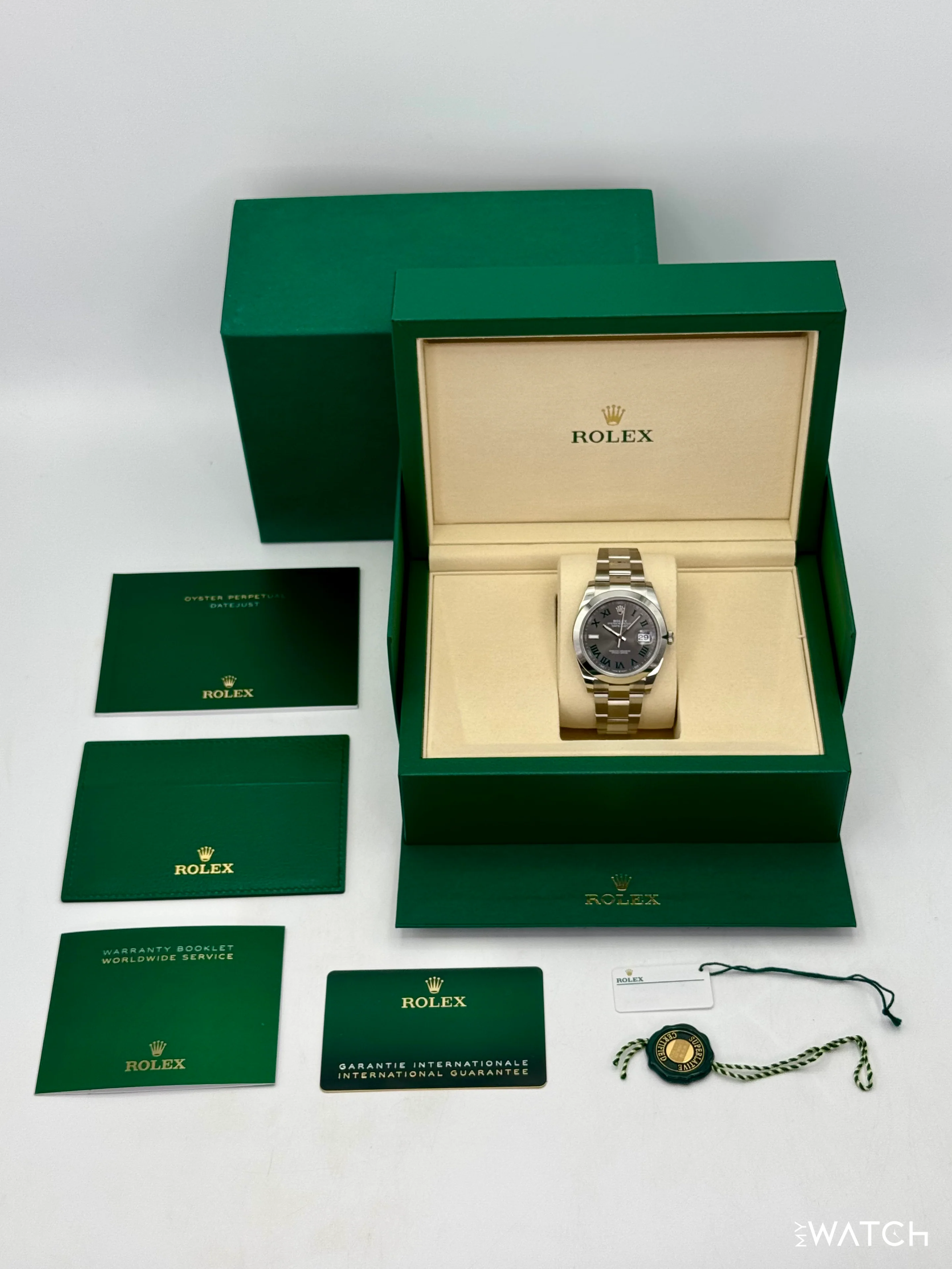 NEW 2026 Rolex Datejust 41mm 126300 Wimbledon Dial Oyster - Image 10