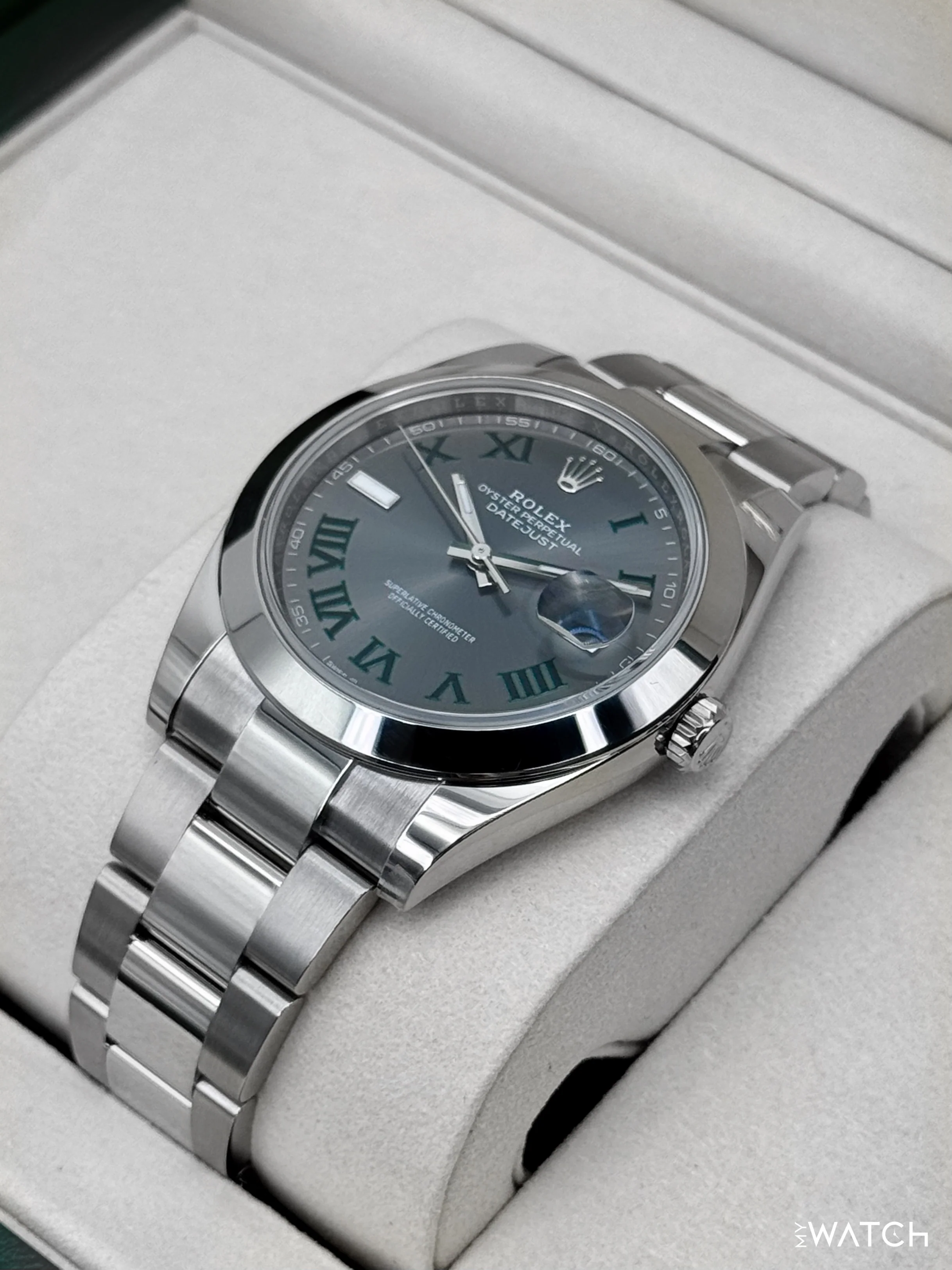 NEW 2026 Rolex Datejust 41mm 126300 Wimbledon Dial Oyster - Image 5