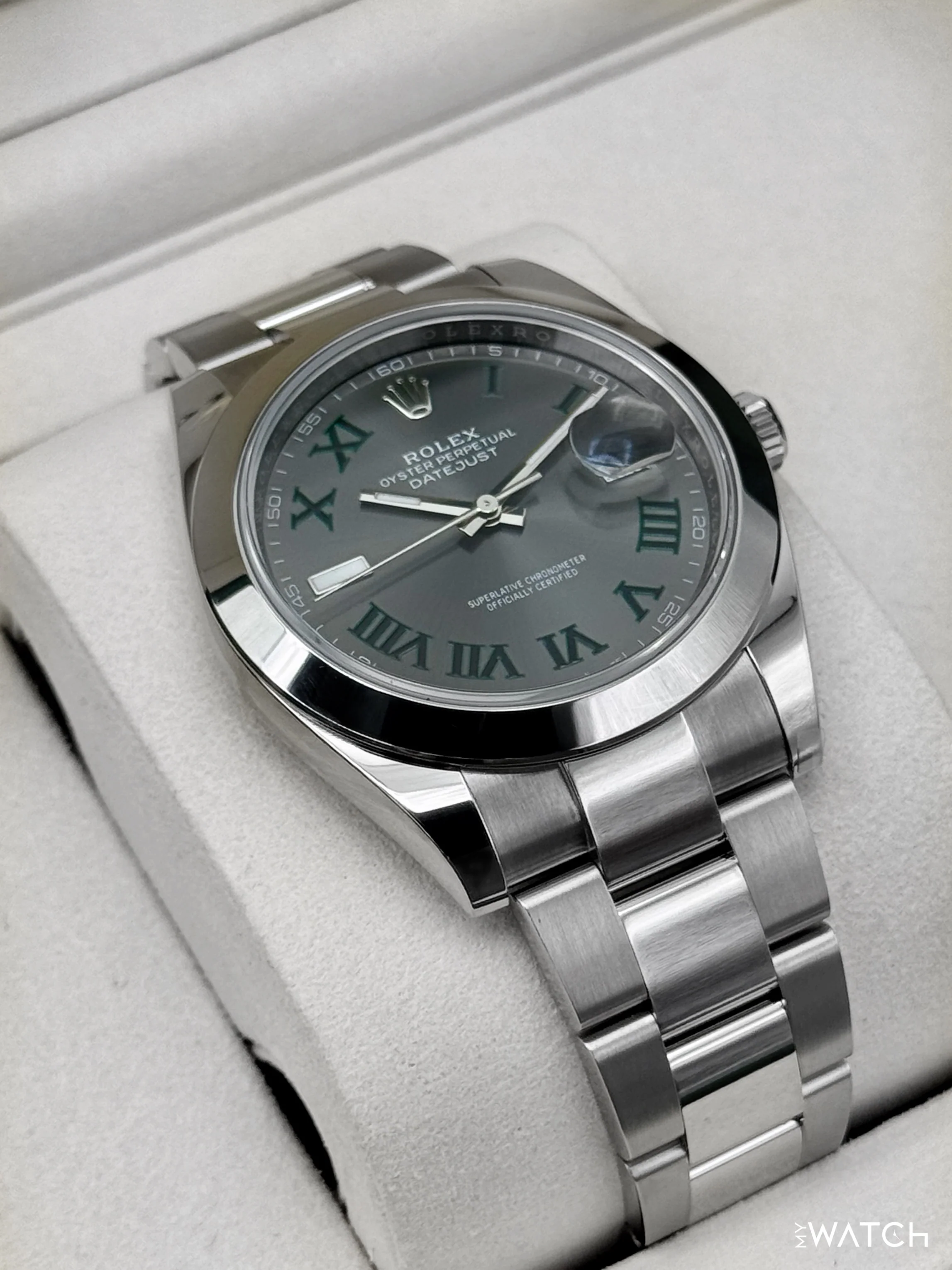 NEW 2026 Rolex Datejust 41mm 126300 Wimbledon Dial Oyster - Image 6