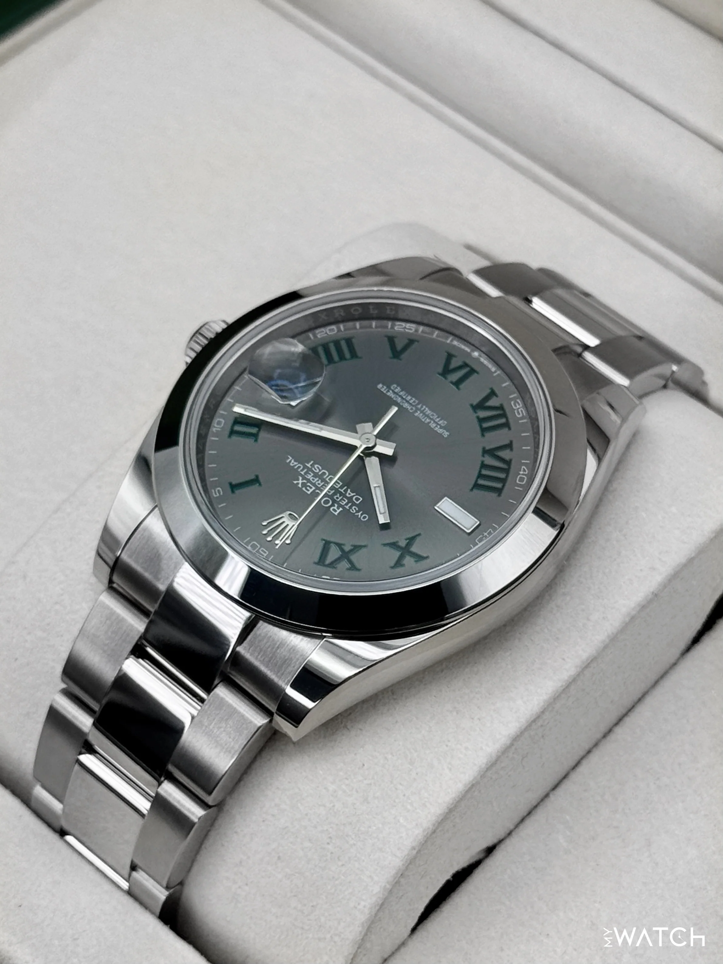 NEW 2026 Rolex Datejust 41mm 126300 Wimbledon Dial Oyster - Image 7