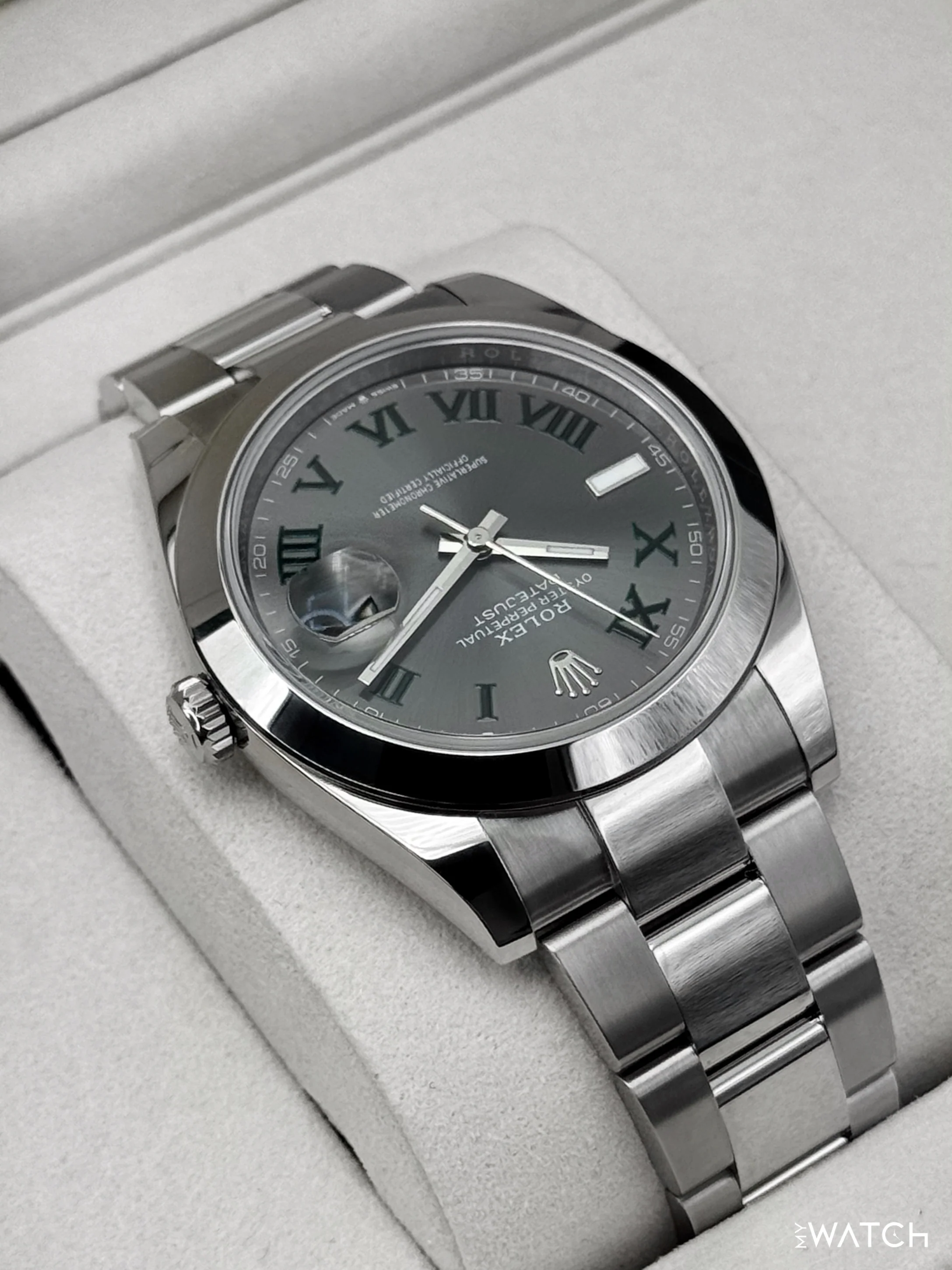 NEW 2026 Rolex Datejust 41mm 126300 Wimbledon Dial Oyster - Image 8