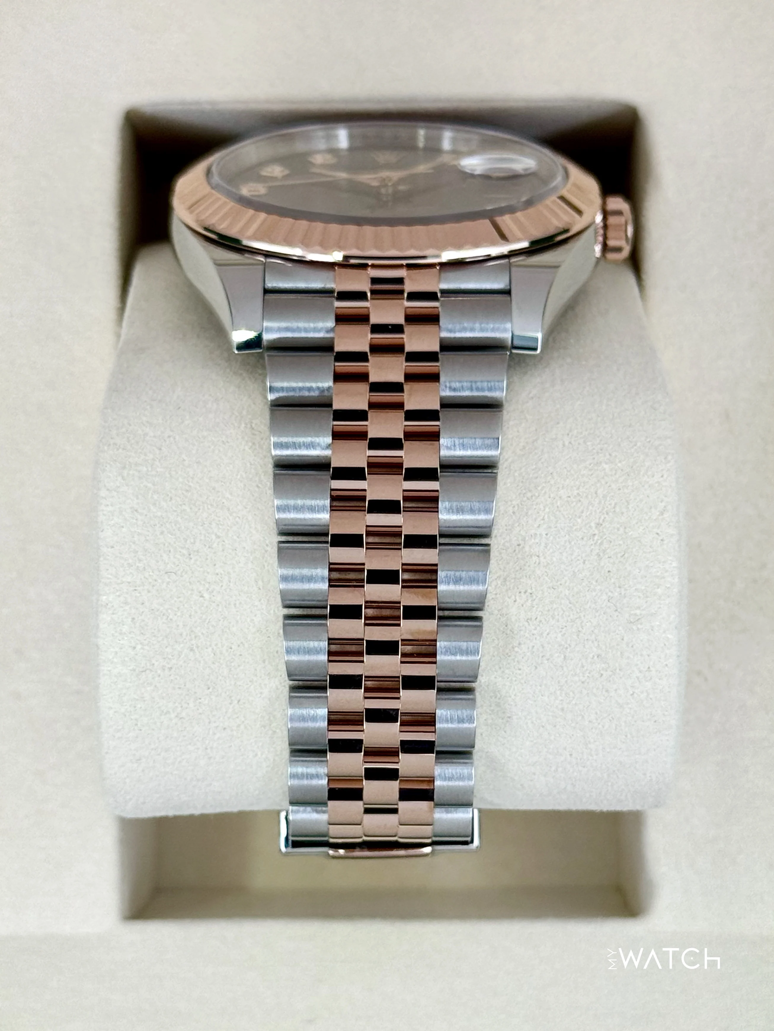 NEW 2025 Rolex Datejust 41mm 126331 Two-Tone Chocolate Diamond Dial - Image 2