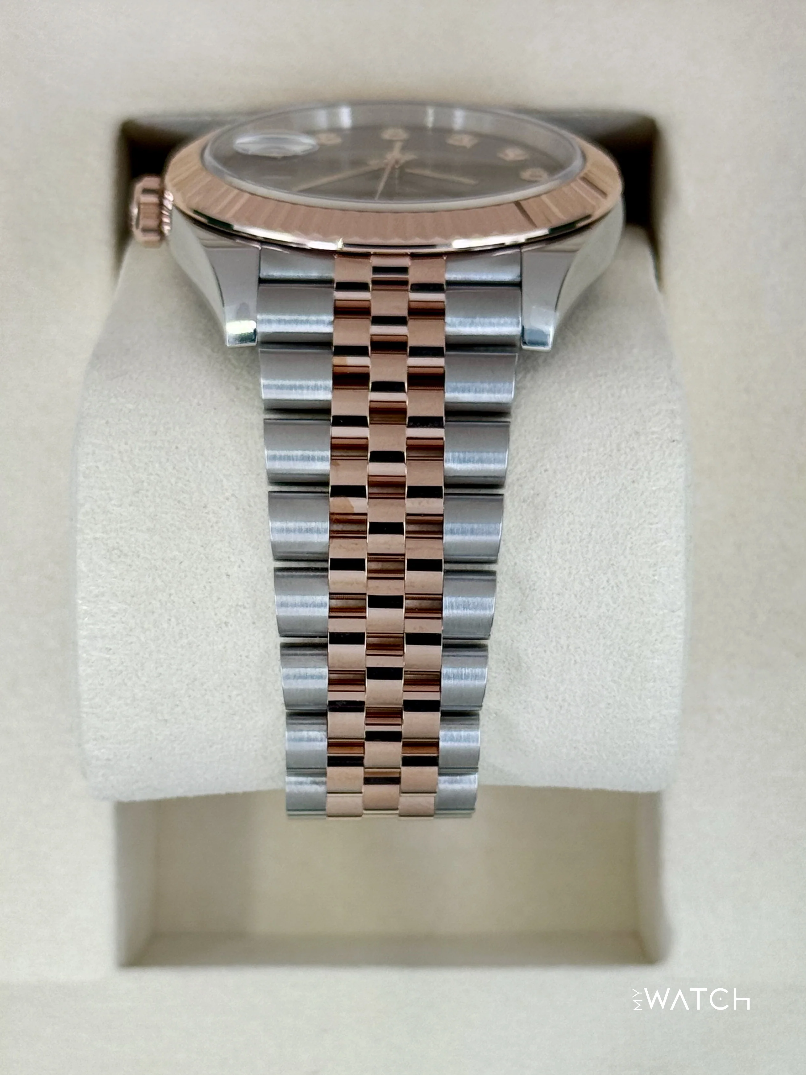 NEW 2025 Rolex Datejust 41mm 126331 Two-Tone Chocolate Diamond Dial - Image 3