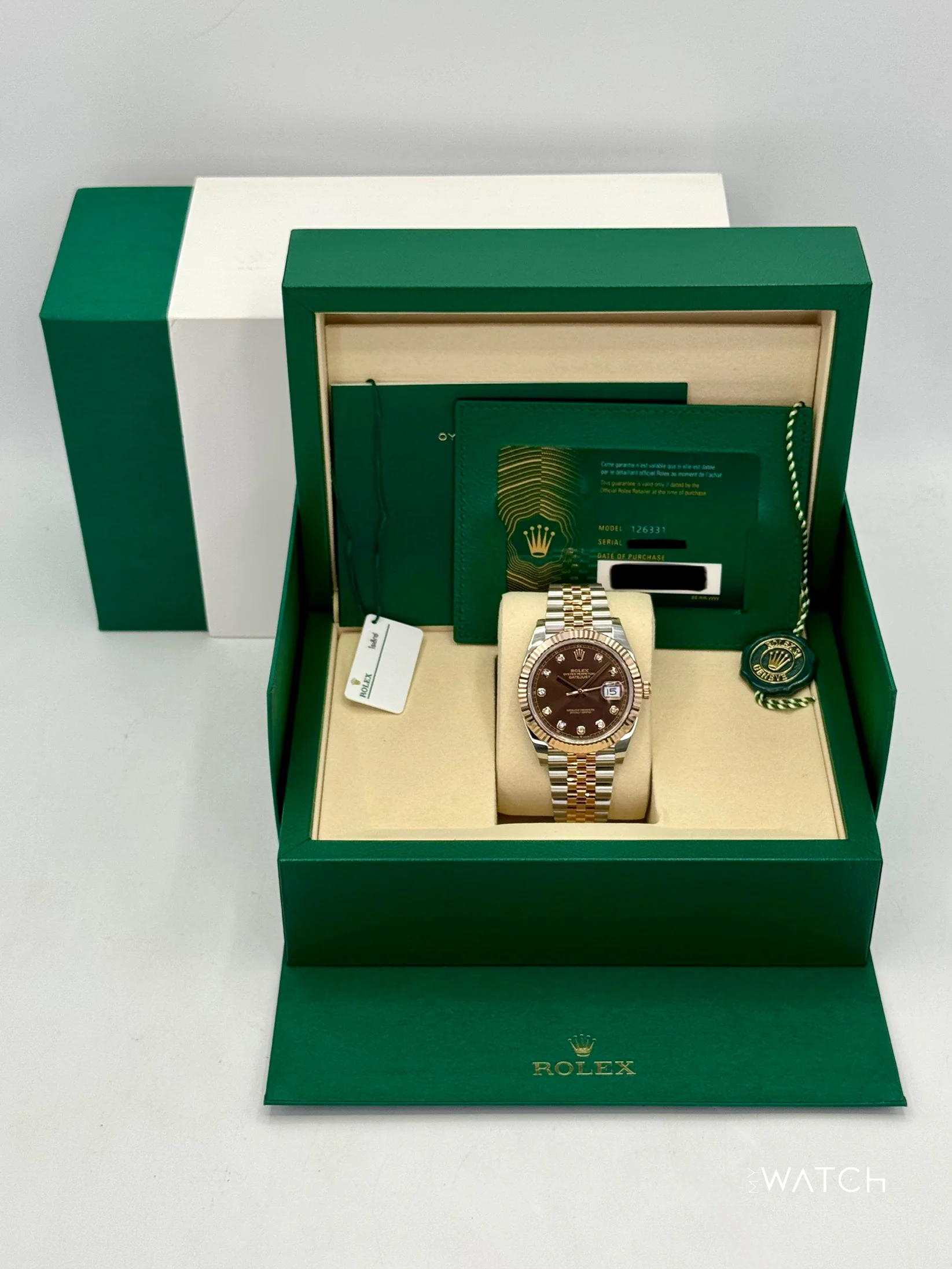 NEW 2025 Rolex Datejust 41mm 126331 Two-Tone Chocolate Diamond Dial - Image 8