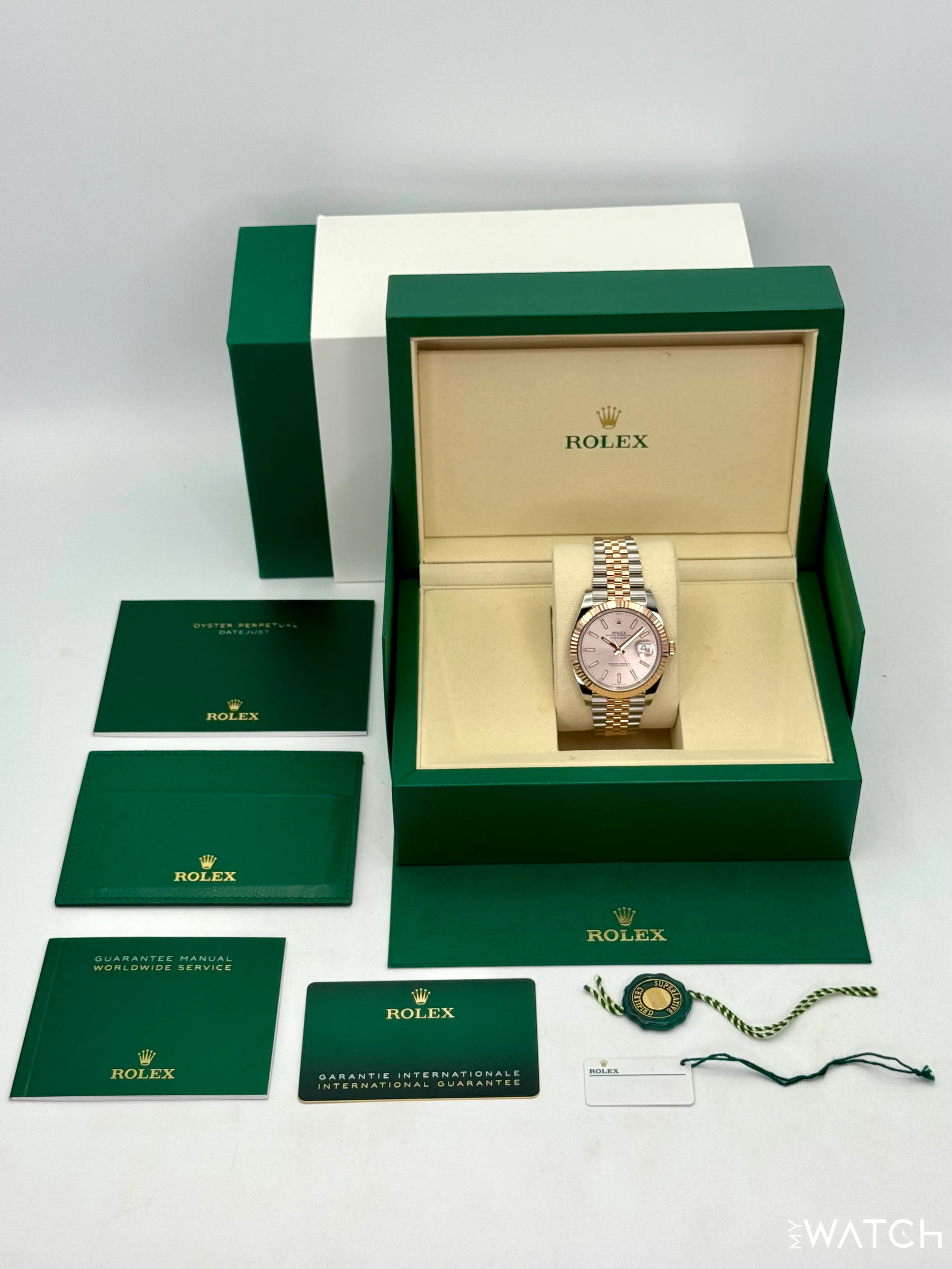 NEW 2025 Rolex Datejust 41mm 126331 Two-Tone Jubilee Sundust Dial - Image 10
