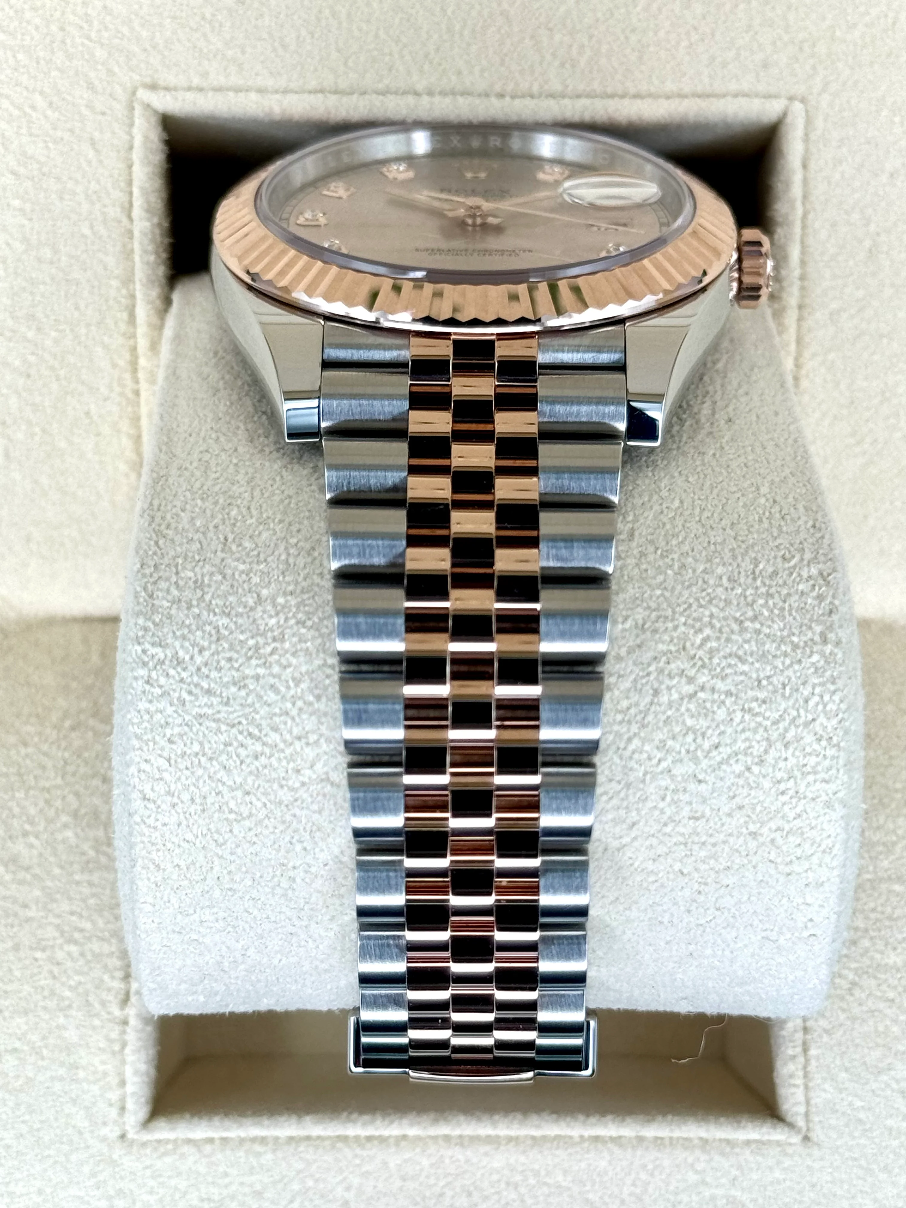 NEW 2025 Rolex Datejust 41mm 126331 Two-Tone Jubilee Sundust Diamond Dial - Image 3