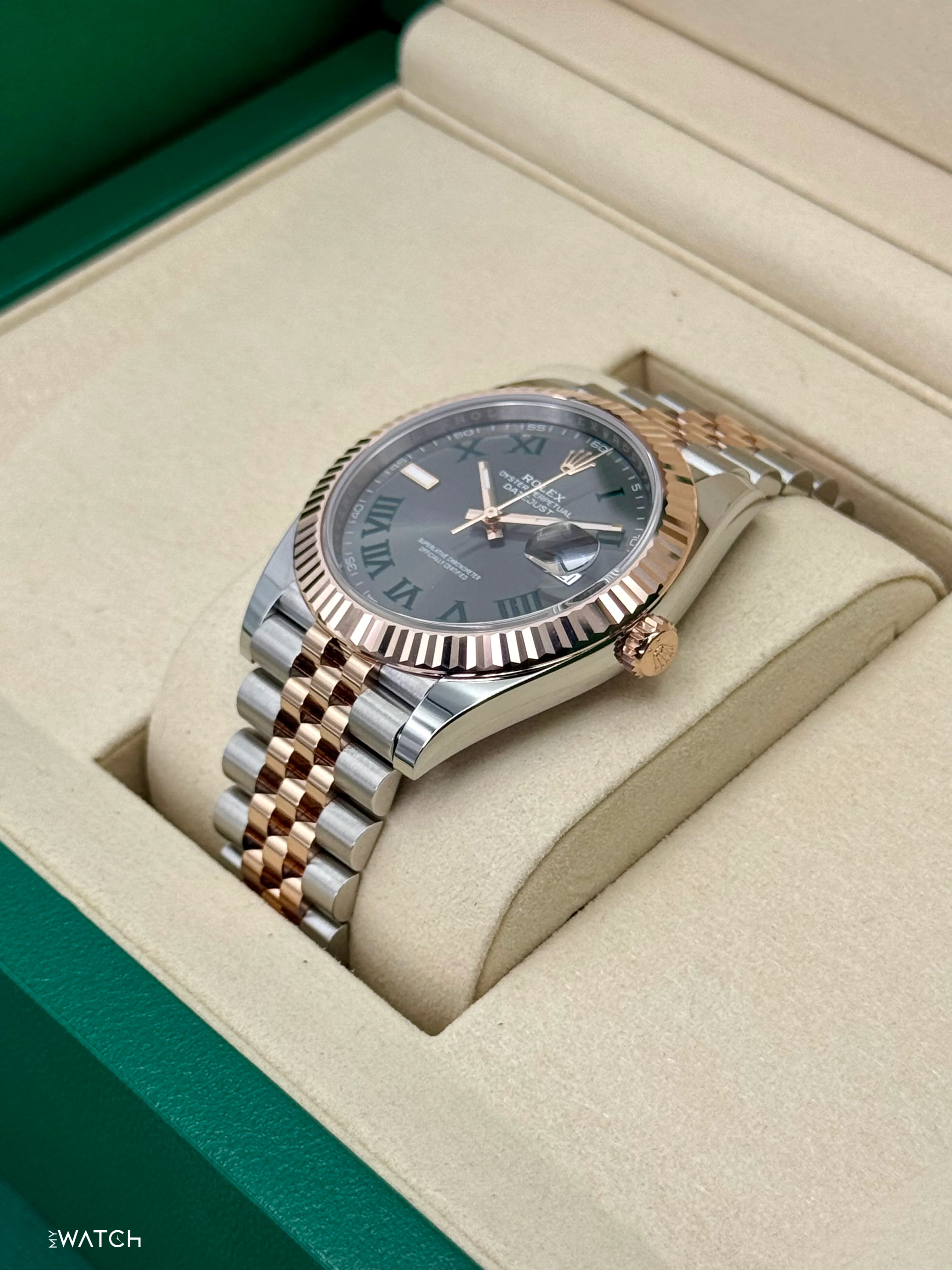 NEW 2025 Rolex Datejust 41mm 126331 Two-Tone Jubilee Wimbledon Dial - Image 5