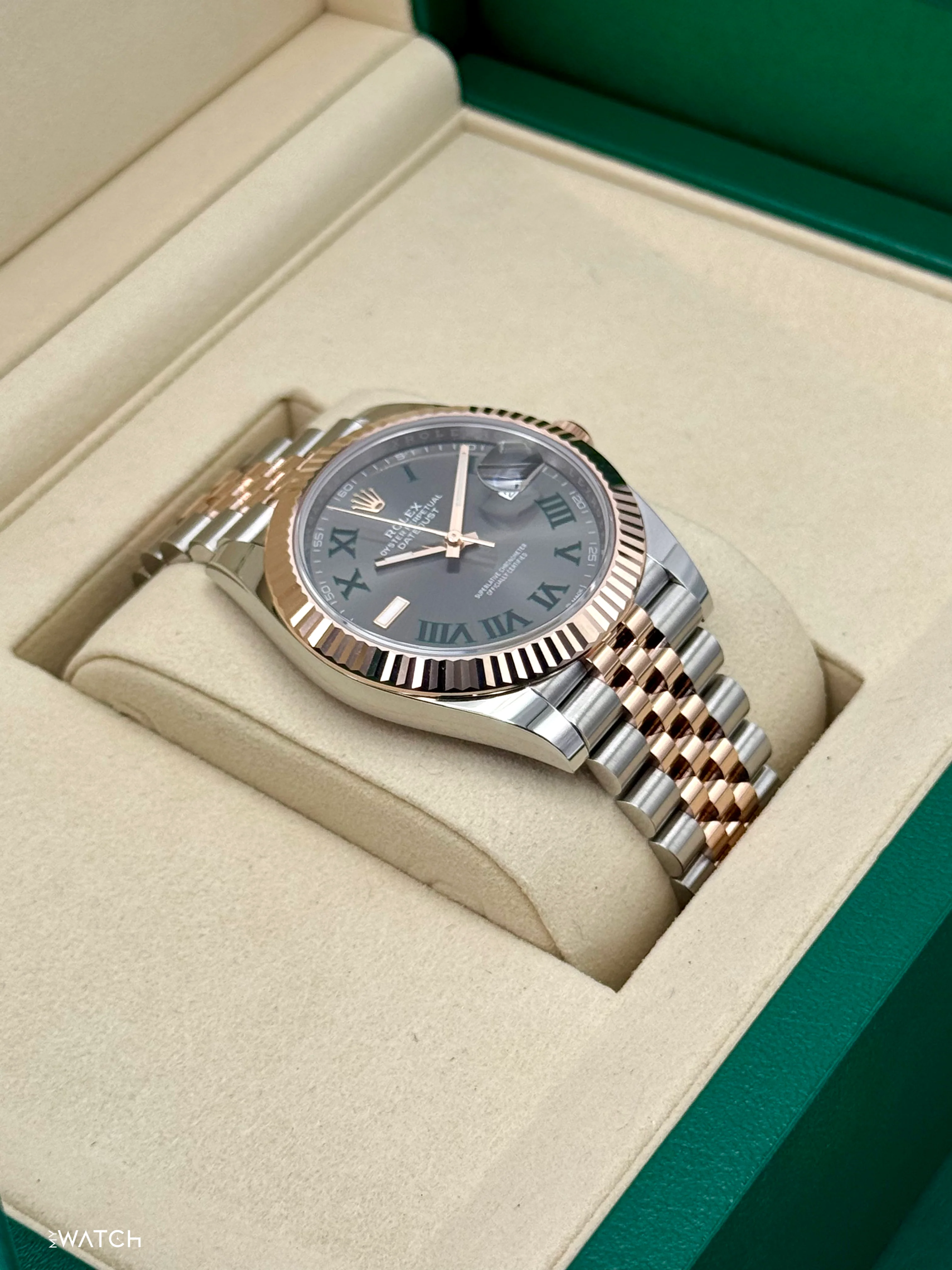 NEW 2025 Rolex Datejust 41mm 126331 Two-Tone Jubilee Wimbledon Dial - Image 6