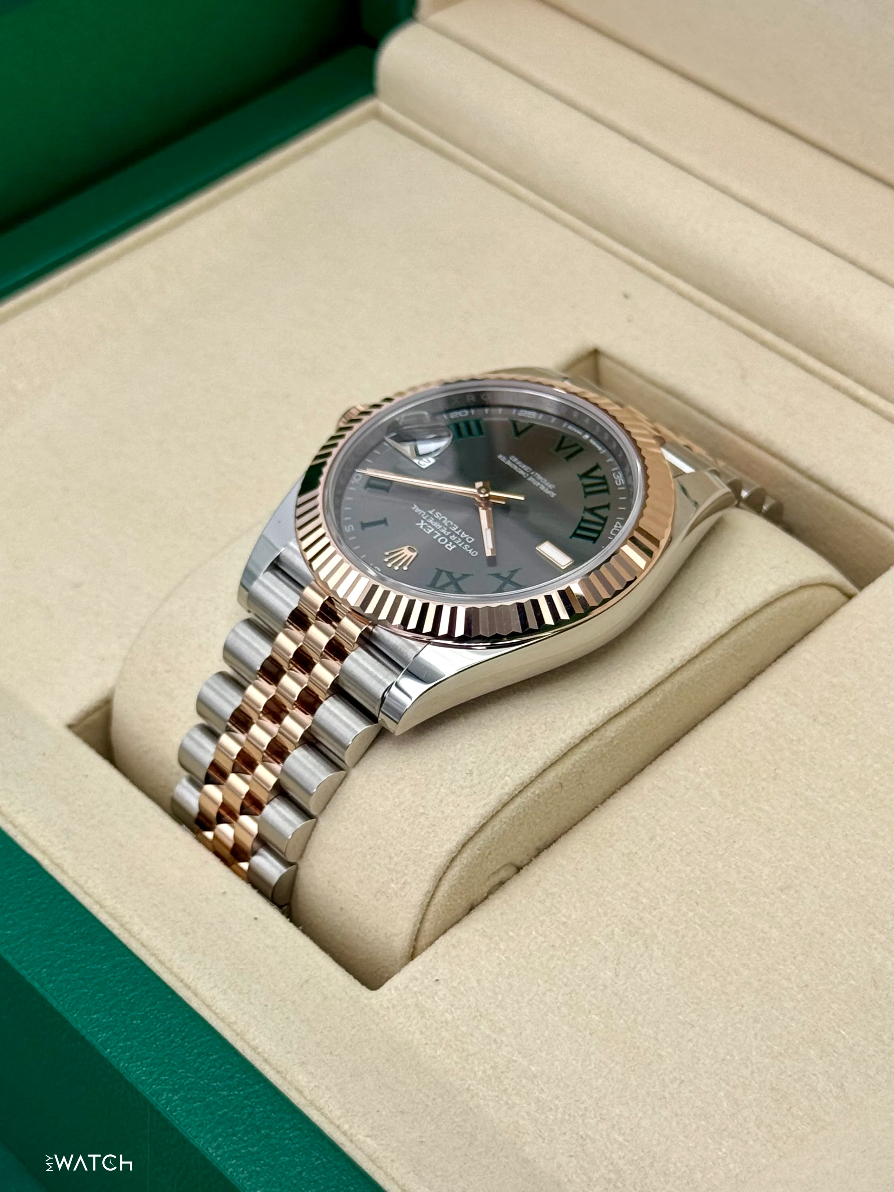 NEW 2025 Rolex Datejust 41mm 126331 Two-Tone Jubilee Wimbledon Dial - Image 7