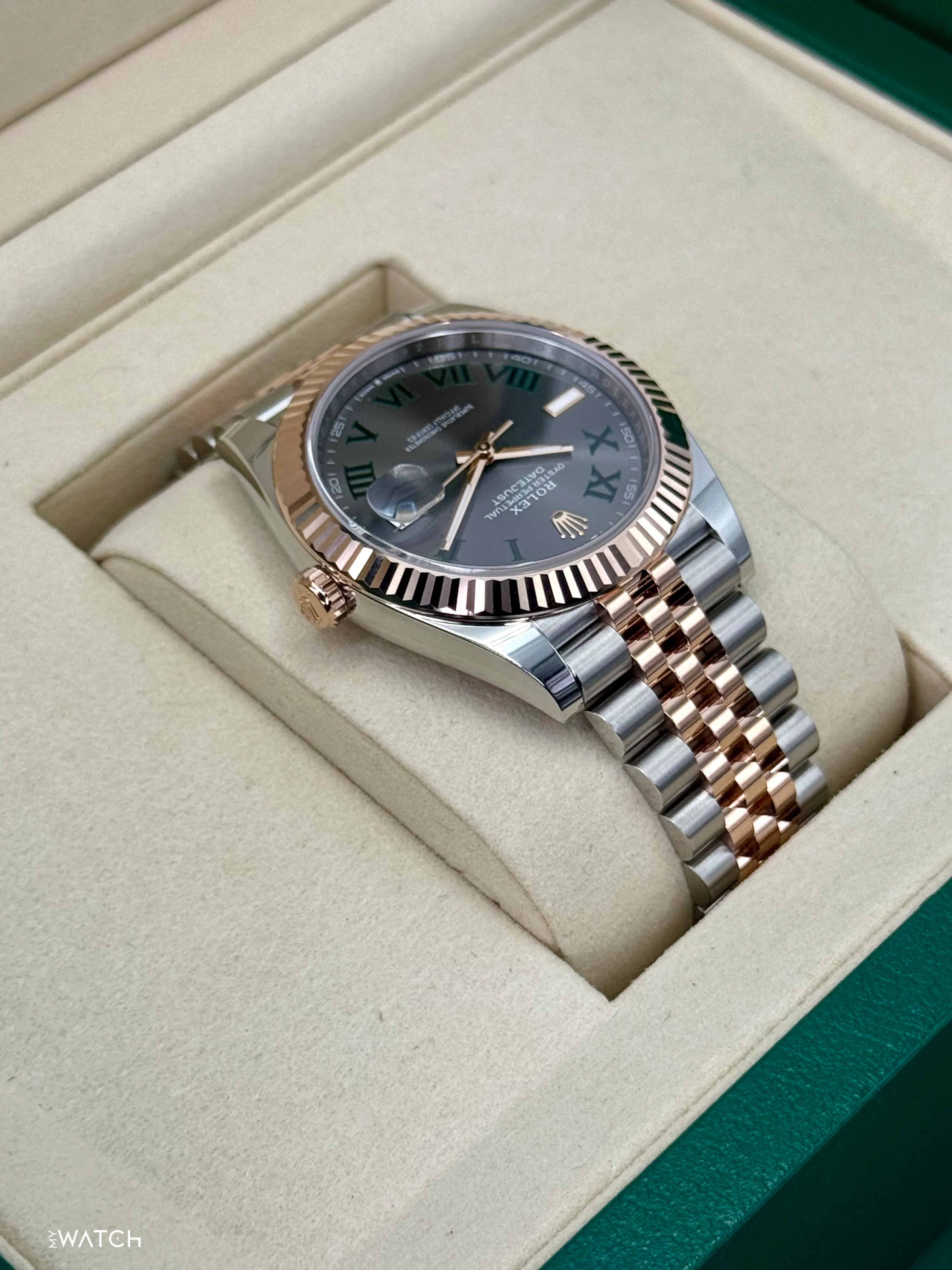 NEW 2025 Rolex Datejust 41mm 126331 Two-Tone Jubilee Wimbledon Dial - Image 8
