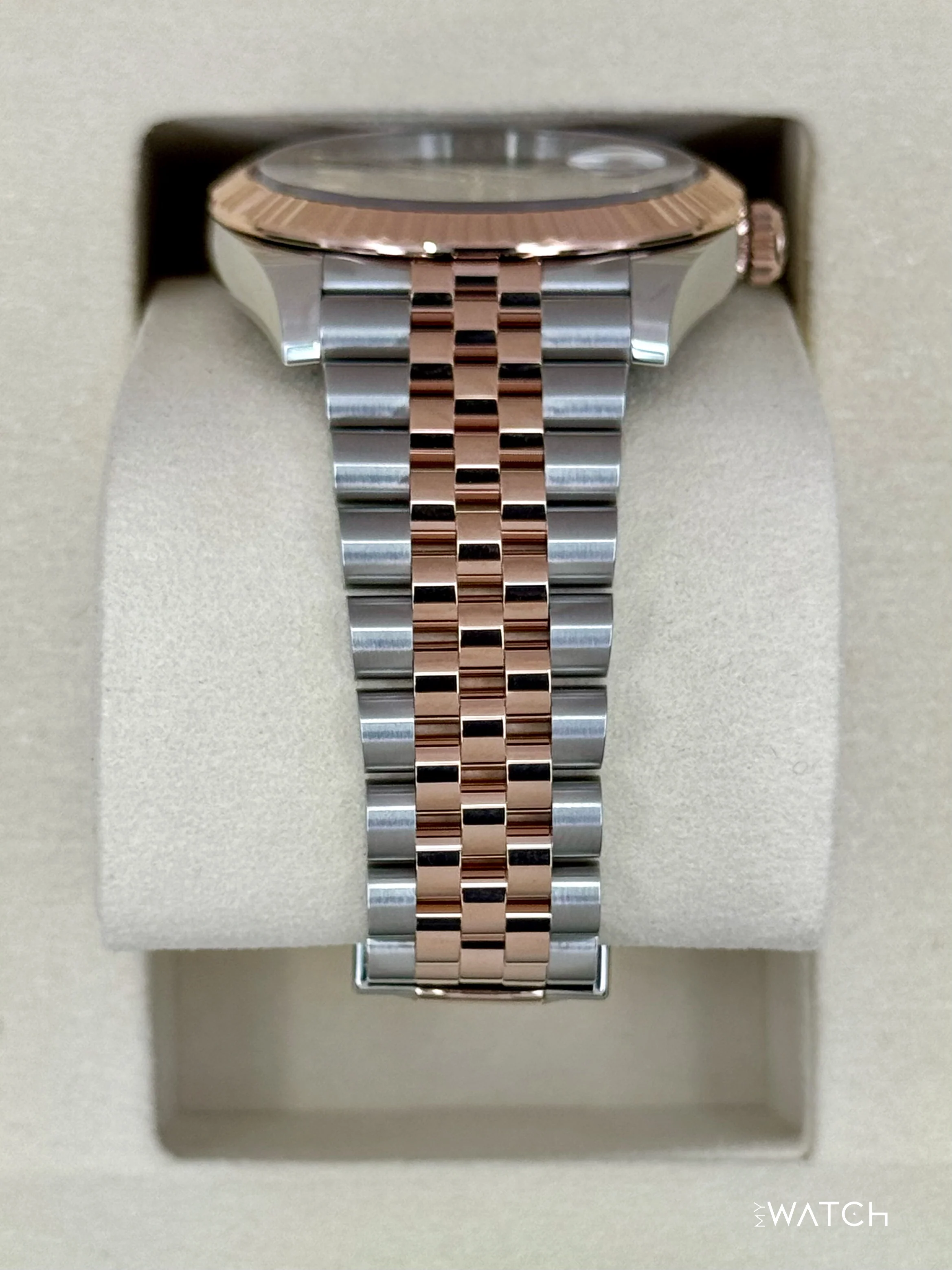 NEW 2025 Rolex Datejust 41mm 126331 Two-Tone Rose Gold Chocolate Dial (STICKERED) - Image 3