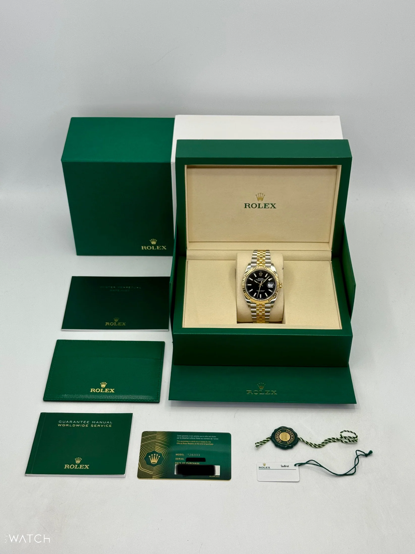 NEW 2025 Rolex Datejust 41mm 126333 Two-Tone Jubilee Black Dial (STICKERED) - Image 10