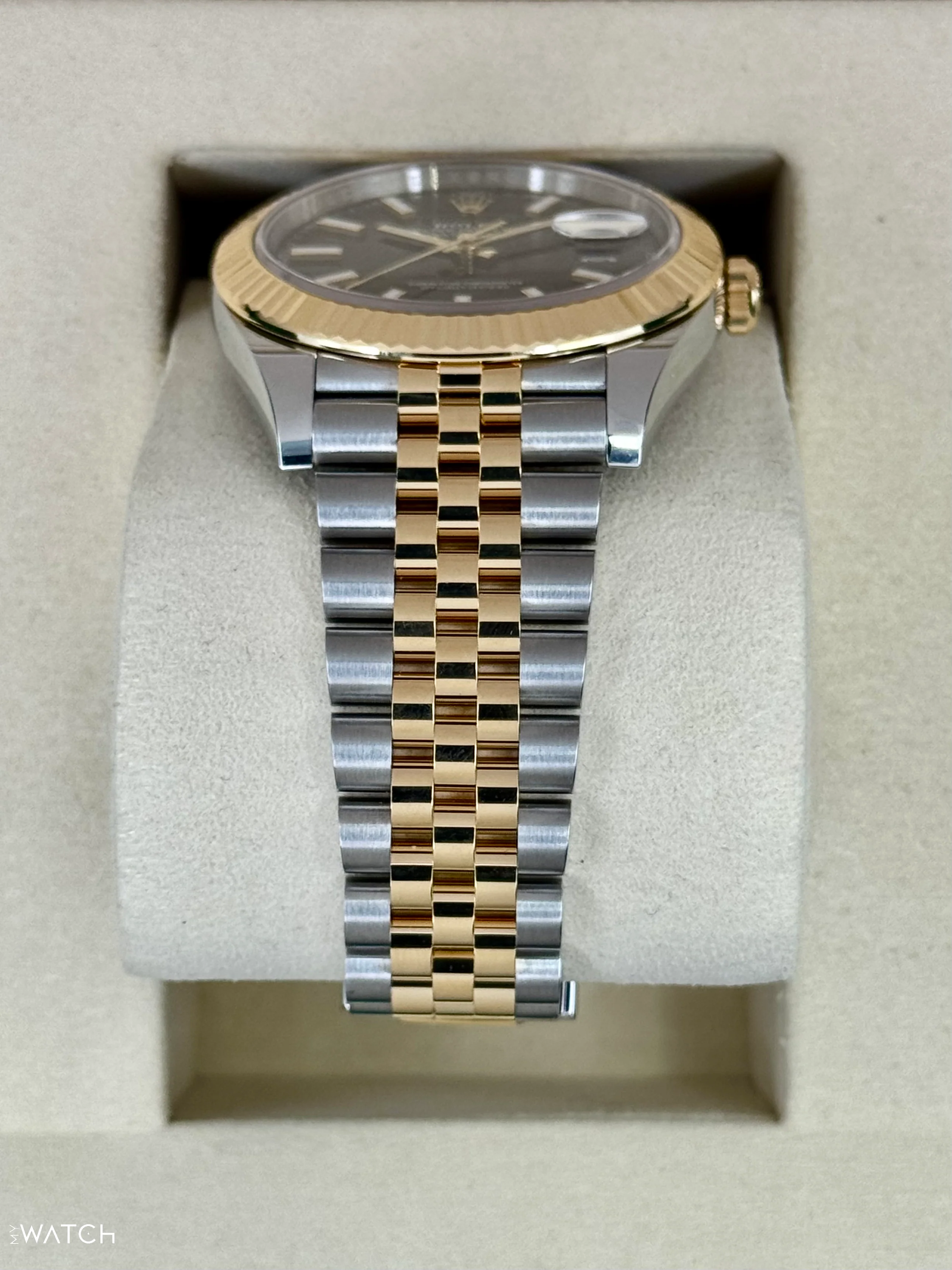 NEW 2025 Rolex Datejust 41mm 126333 Two-Tone Jubilee Black Dial (STICKERED) - Image 3