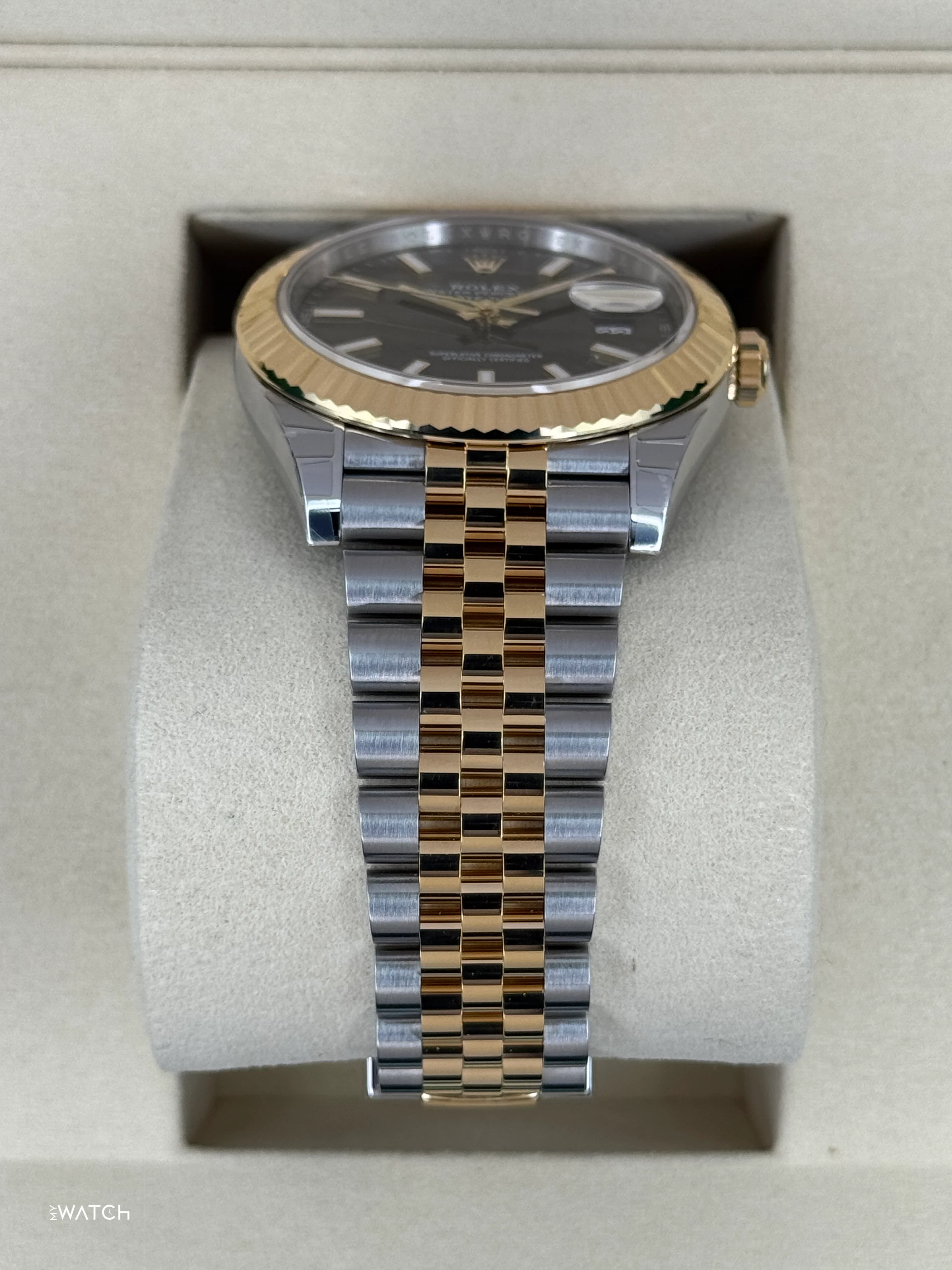 NEW 2025 Rolex Datejust 41mm 126333 Two-Tone Jubilee Black Dial (STICKERED) - Image 3