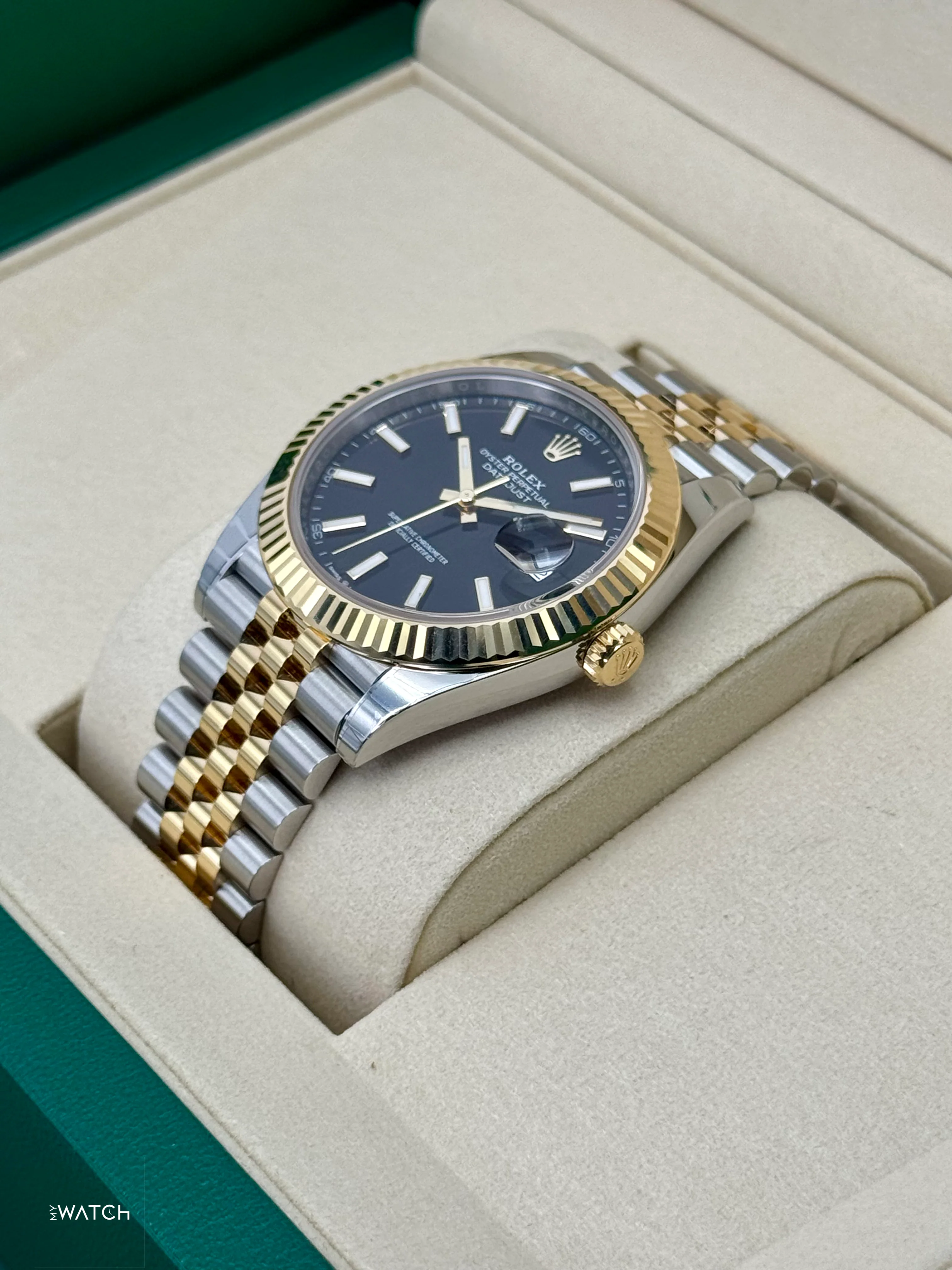 NEW 2025 Rolex Datejust 41mm 126333 Two-Tone Jubilee Black Dial (STICKERED) - Image 5