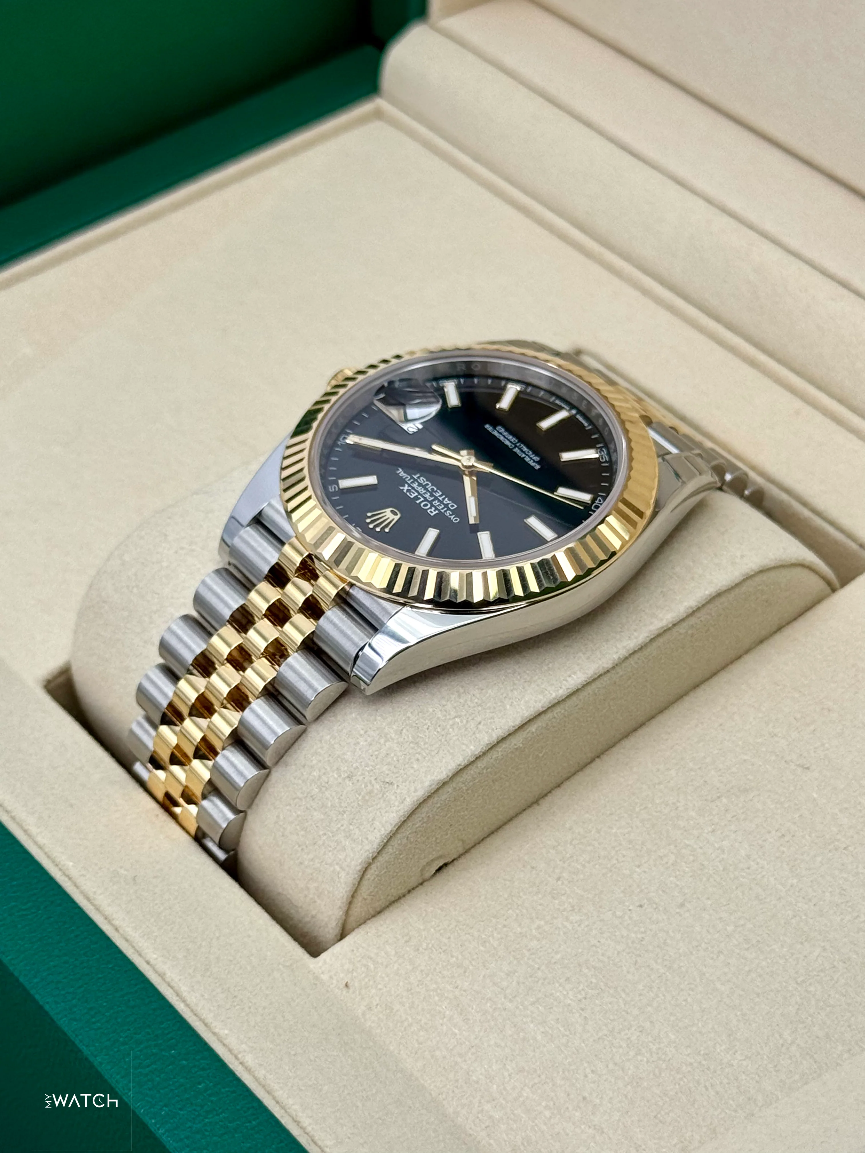NEW 2025 Rolex Datejust 41mm 126333 Two-Tone Jubilee Black Dial (STICKERED) - Image 7