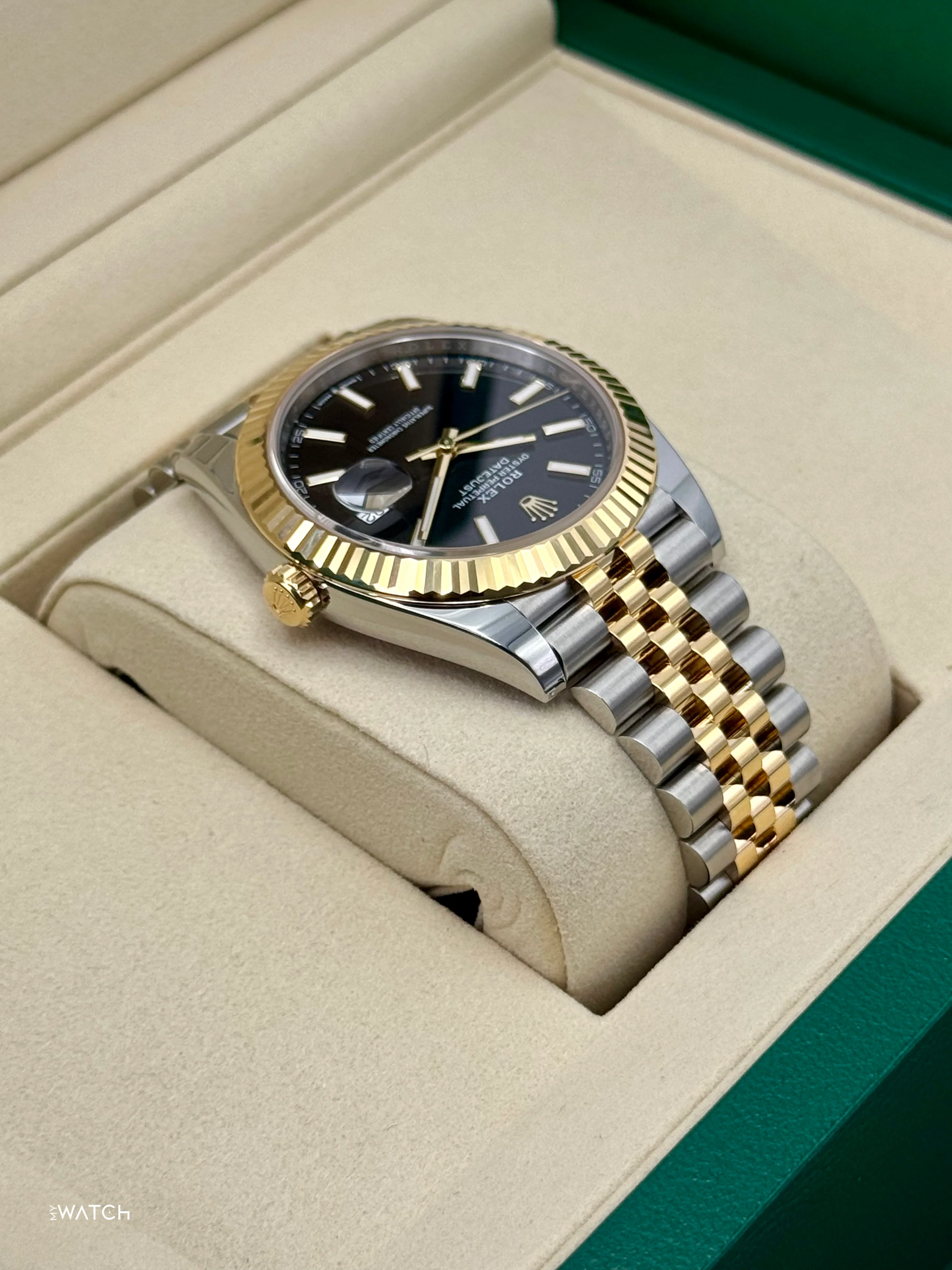 NEW 2025 Rolex Datejust 41mm 126333 Two-Tone Jubilee Black Dial (STICKERED) - Image 8