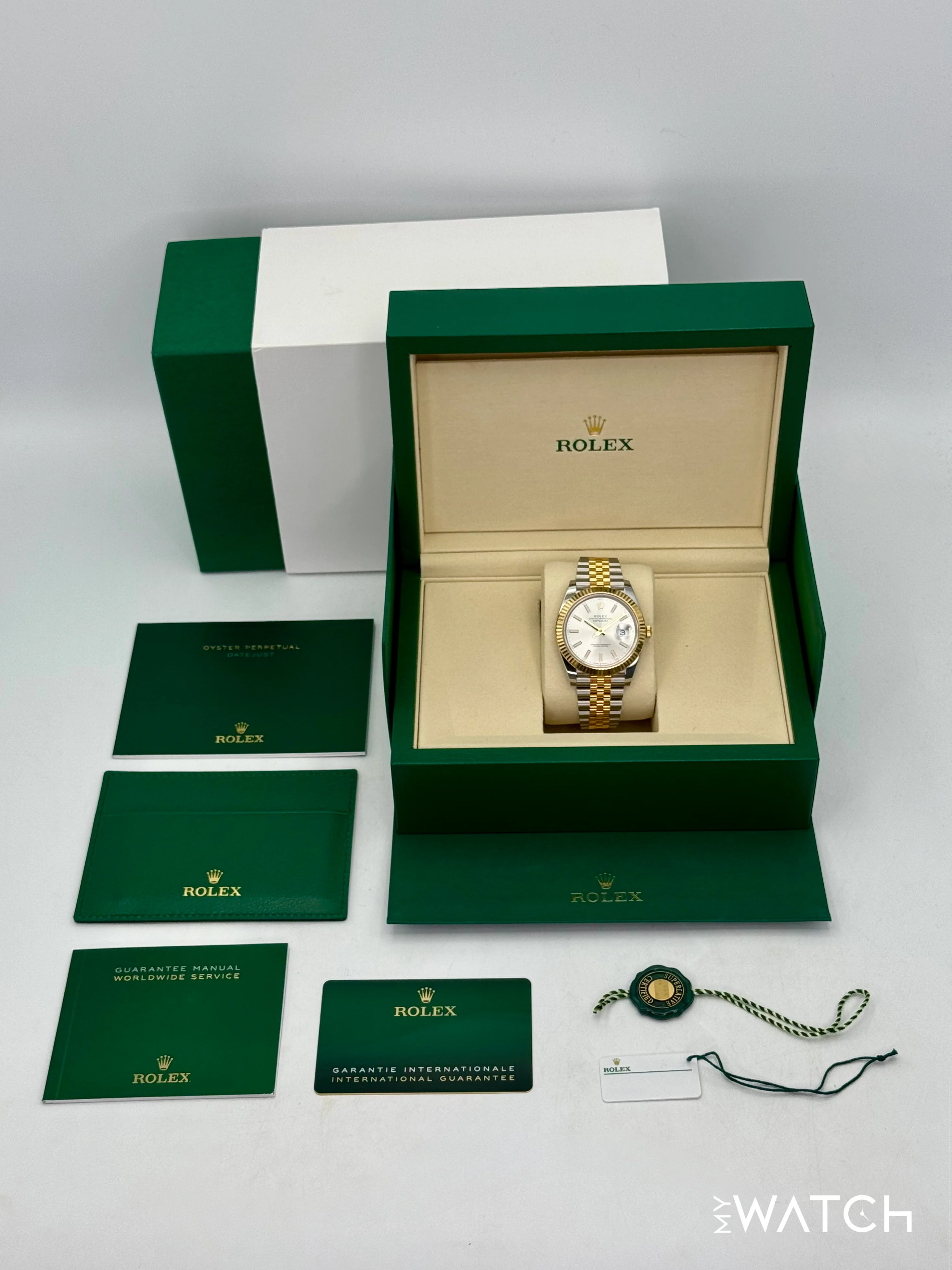 NEW 2025 Rolex Datejust 41mm 126333 Two-Tone Jubilee Silver Dial - Image 10