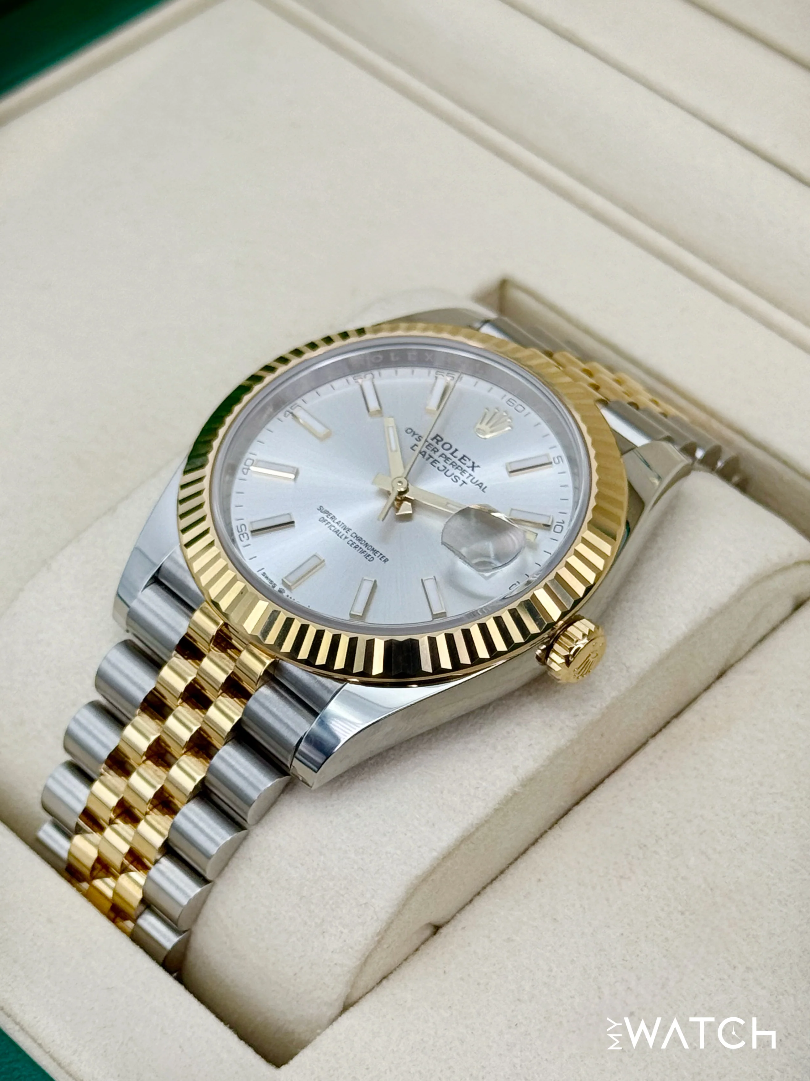 NEW 2025 Rolex Datejust 41mm 126333 Two-Tone Jubilee Silver Dial - Image 5