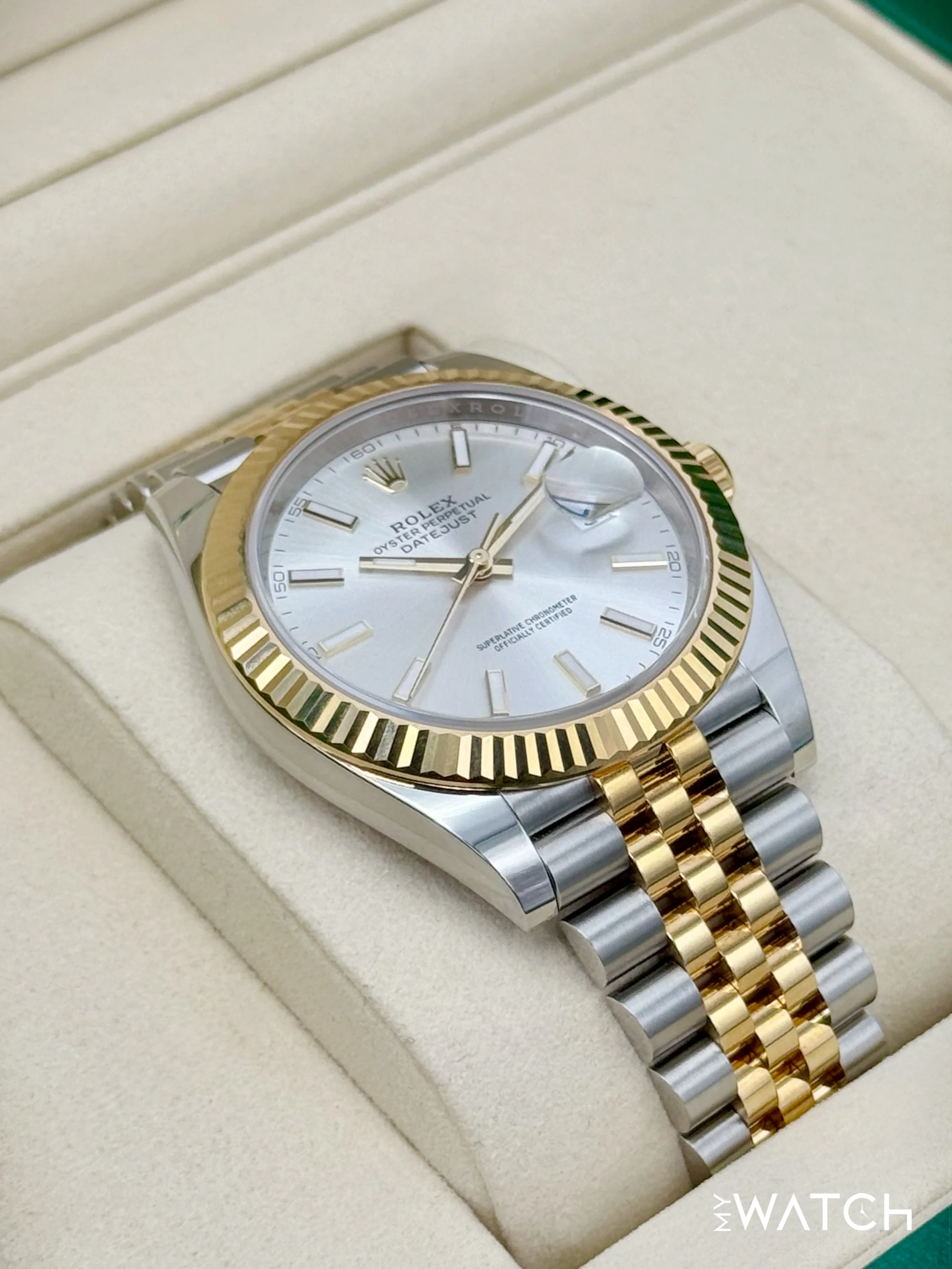 NEW 2025 Rolex Datejust 41mm 126333 Two-Tone Jubilee Silver Dial - Image 6