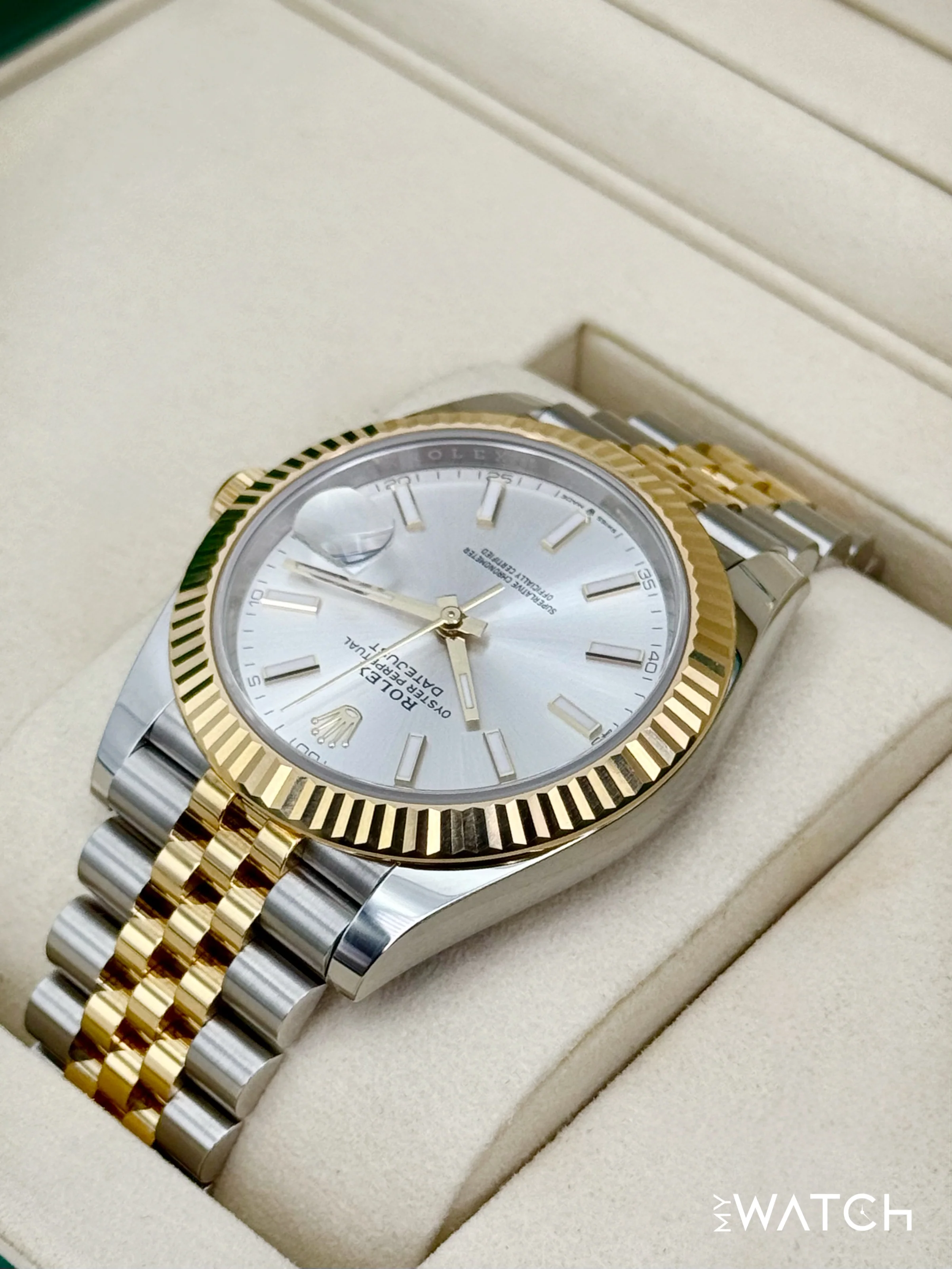 NEW 2025 Rolex Datejust 41mm 126333 Two-Tone Jubilee Silver Dial - Image 7