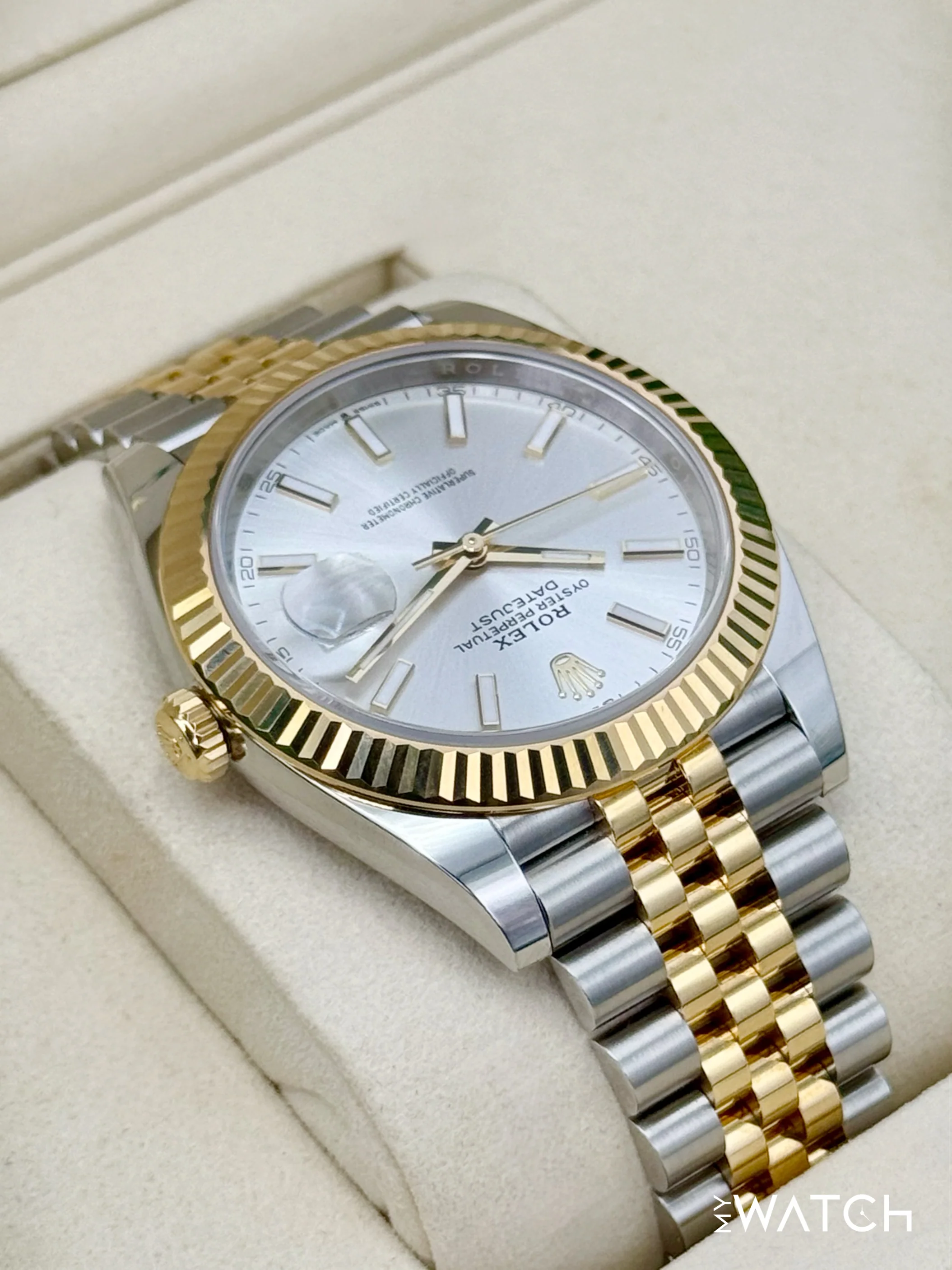 NEW 2025 Rolex Datejust 41mm 126333 Two-Tone Jubilee Silver Dial - Image 8