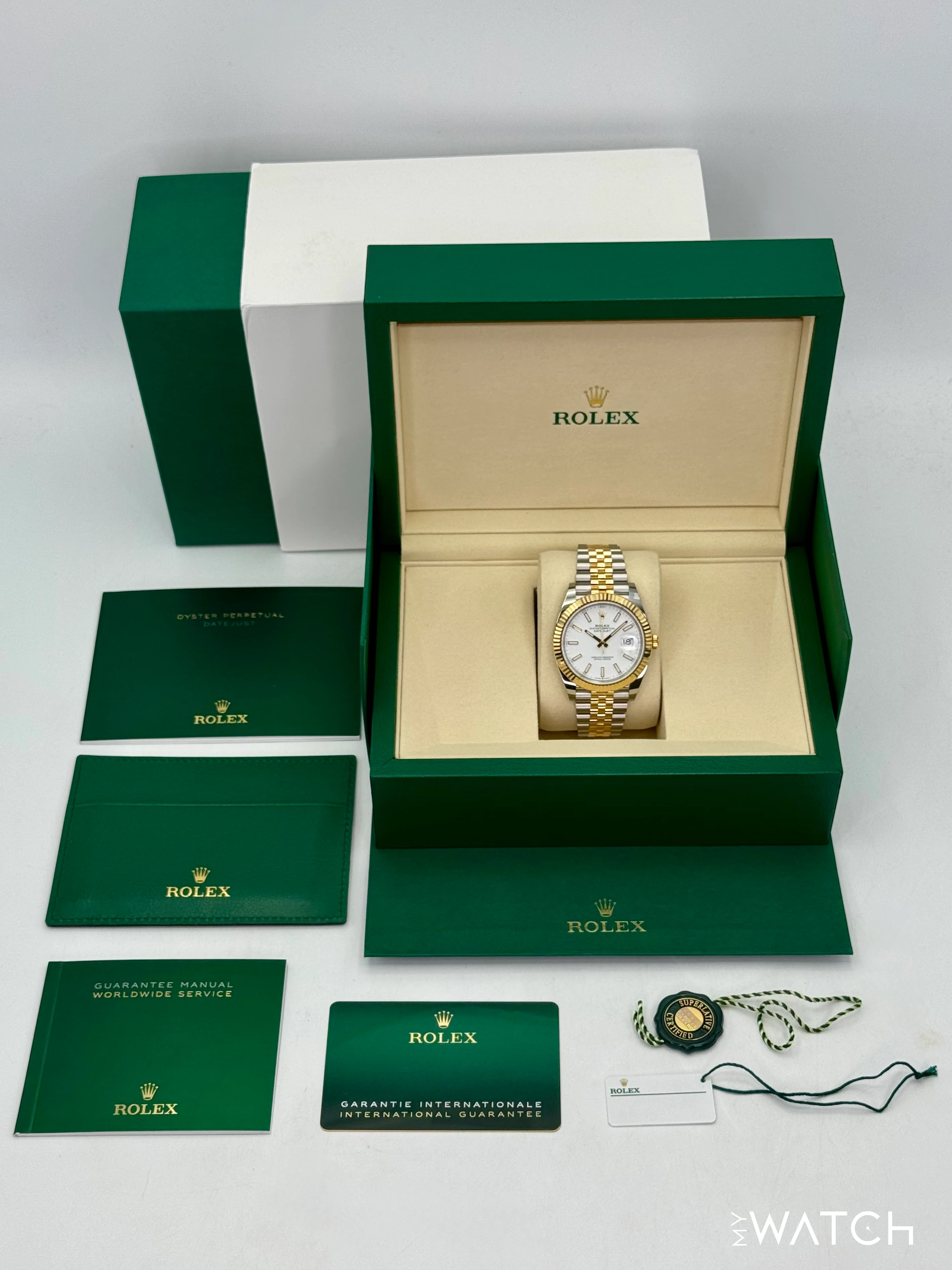 NEW 2025 Rolex Datejust 41mm 126333 Two-Tone Jubilee White Dial - Image 10
