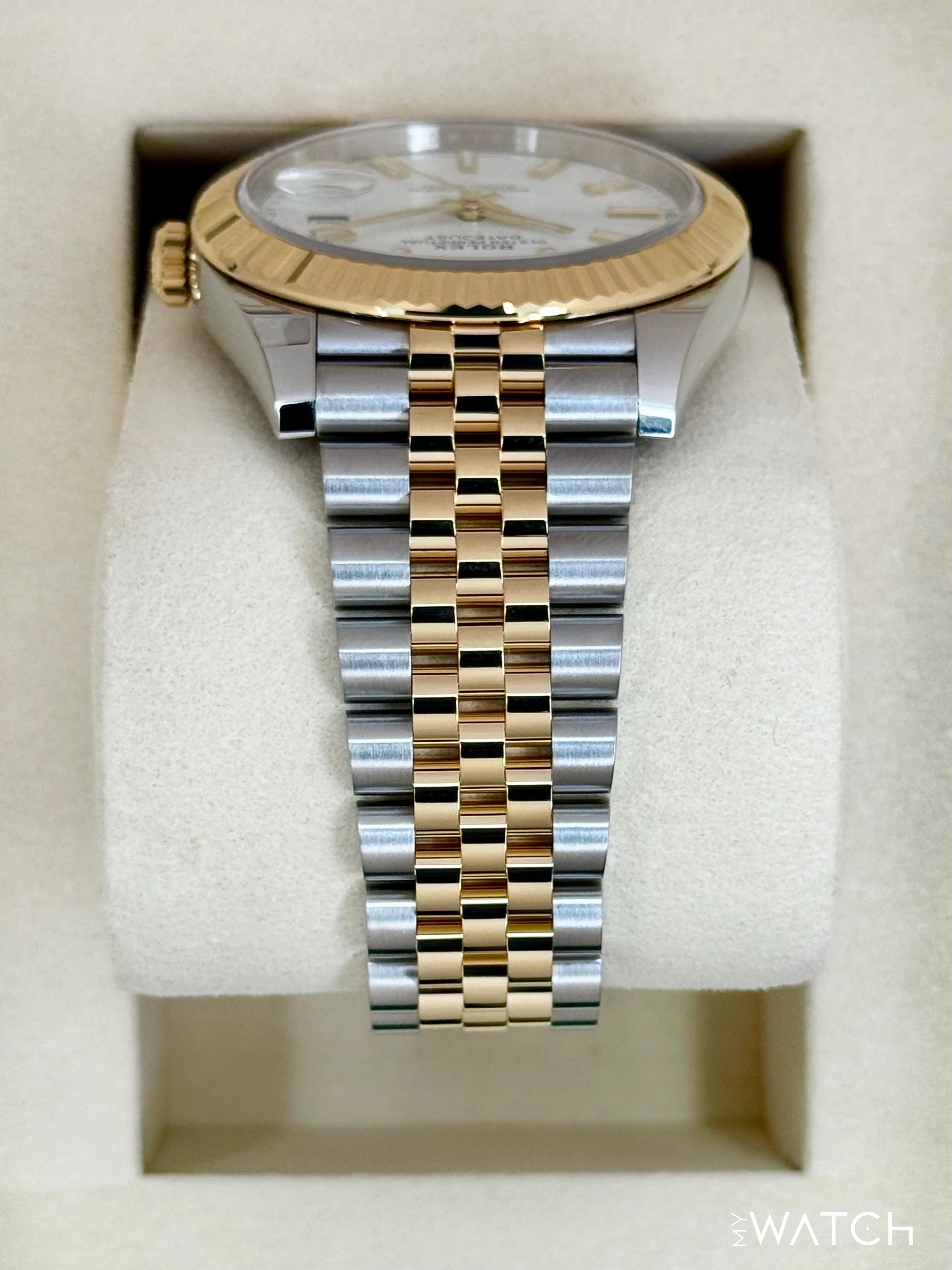 NEW 2025 Rolex Datejust 41mm 126333 Two-Tone Jubilee White Dial - Image 4