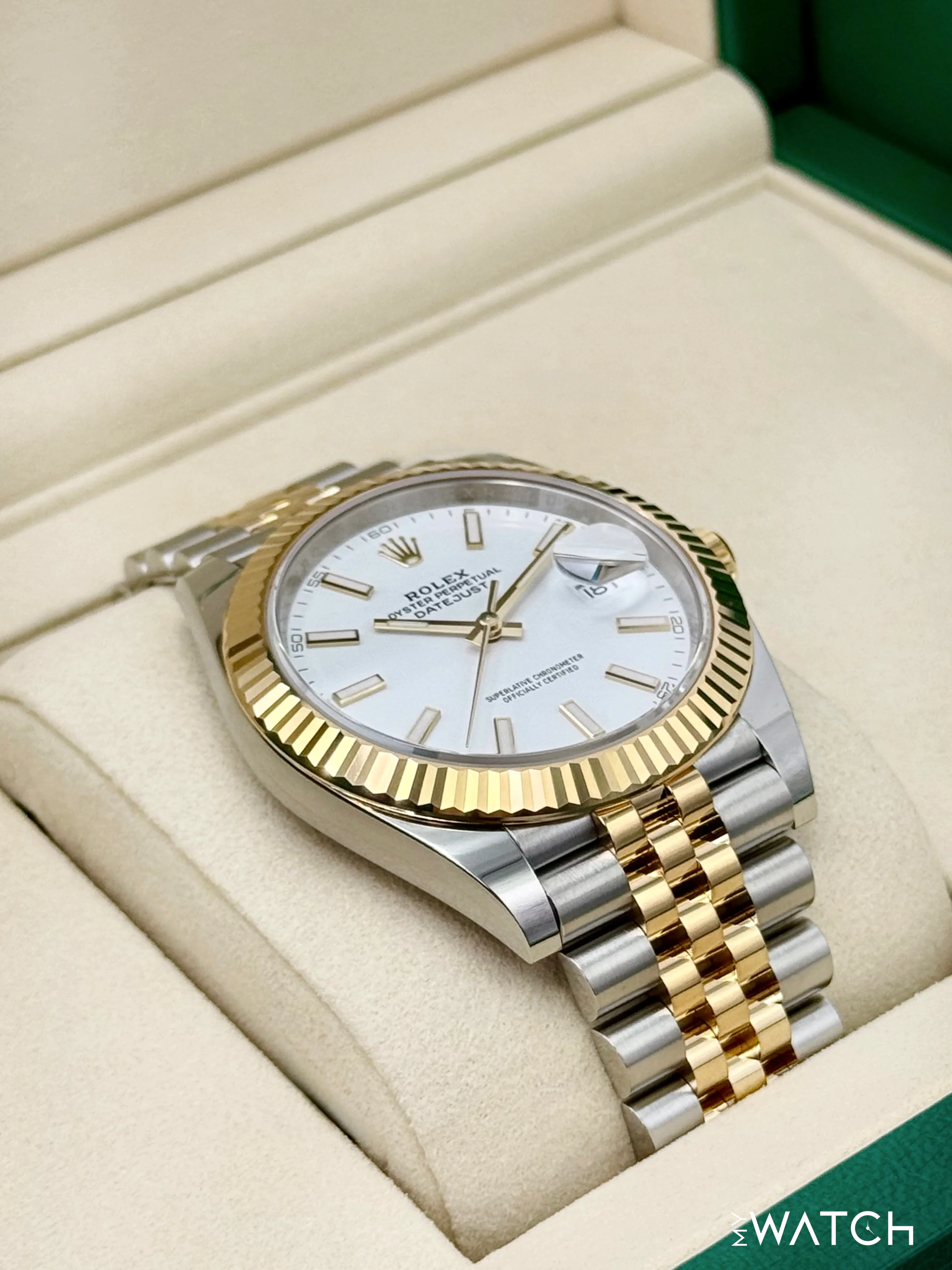NEW 2025 Rolex Datejust 41mm 126333 Two-Tone Jubilee White Dial - Image 6