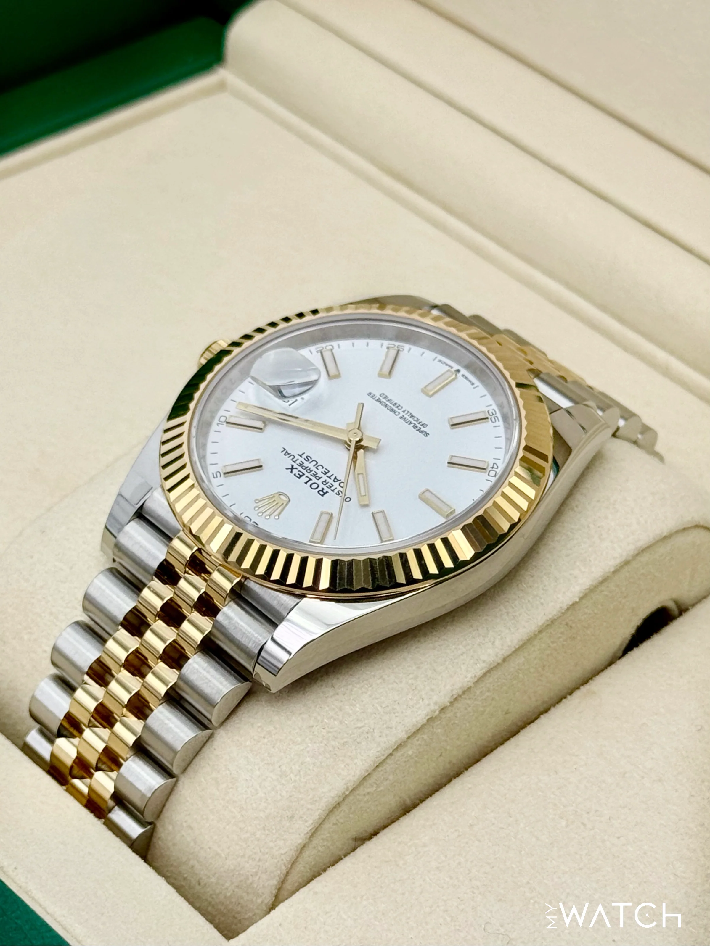 NEW 2025 Rolex Datejust 41mm 126333 Two-Tone Jubilee White Dial - Image 7