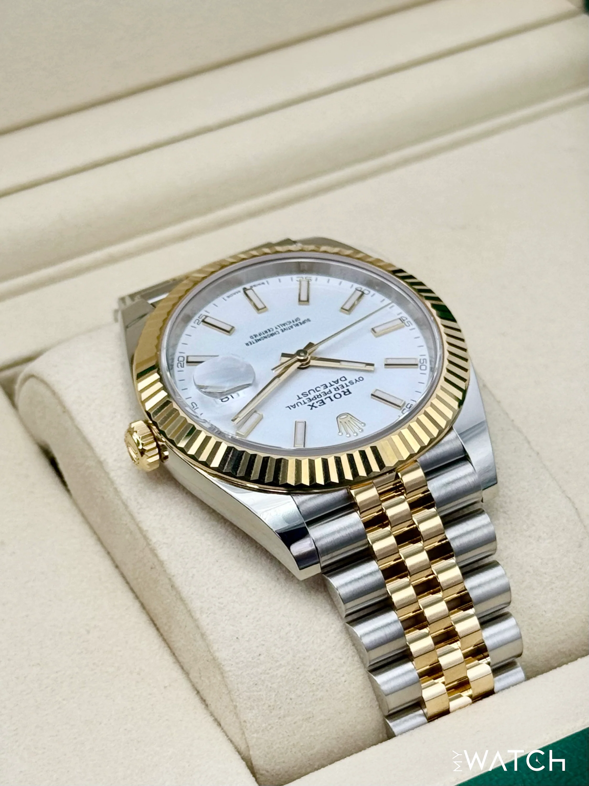 NEW 2025 Rolex Datejust 41mm 126333 Two-Tone Jubilee White Dial - Image 8