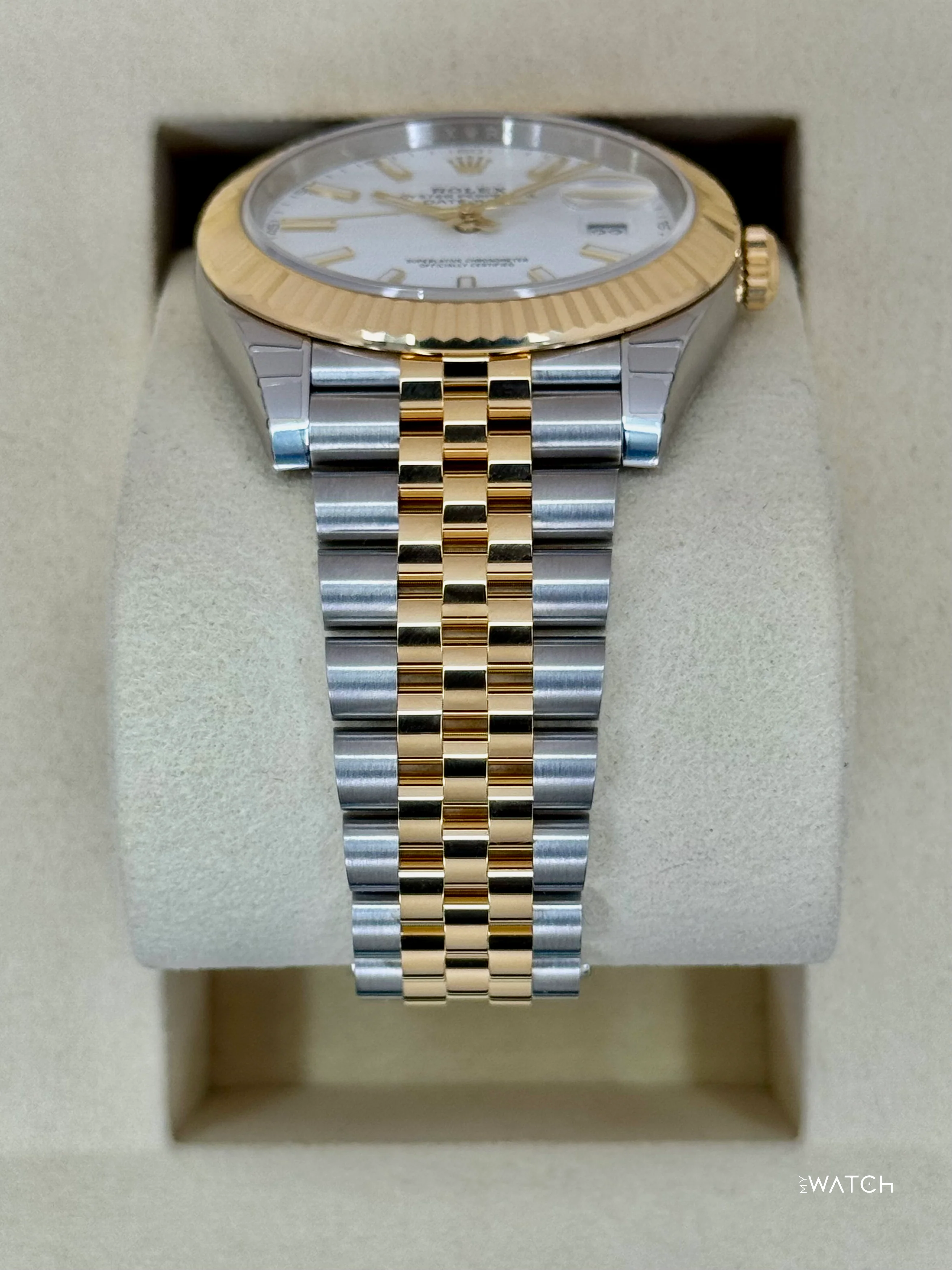 NEW 2025 Rolex Datejust 41mm 126333 Two-Tone Jubilee White Dial (STICKERED) - Image 3