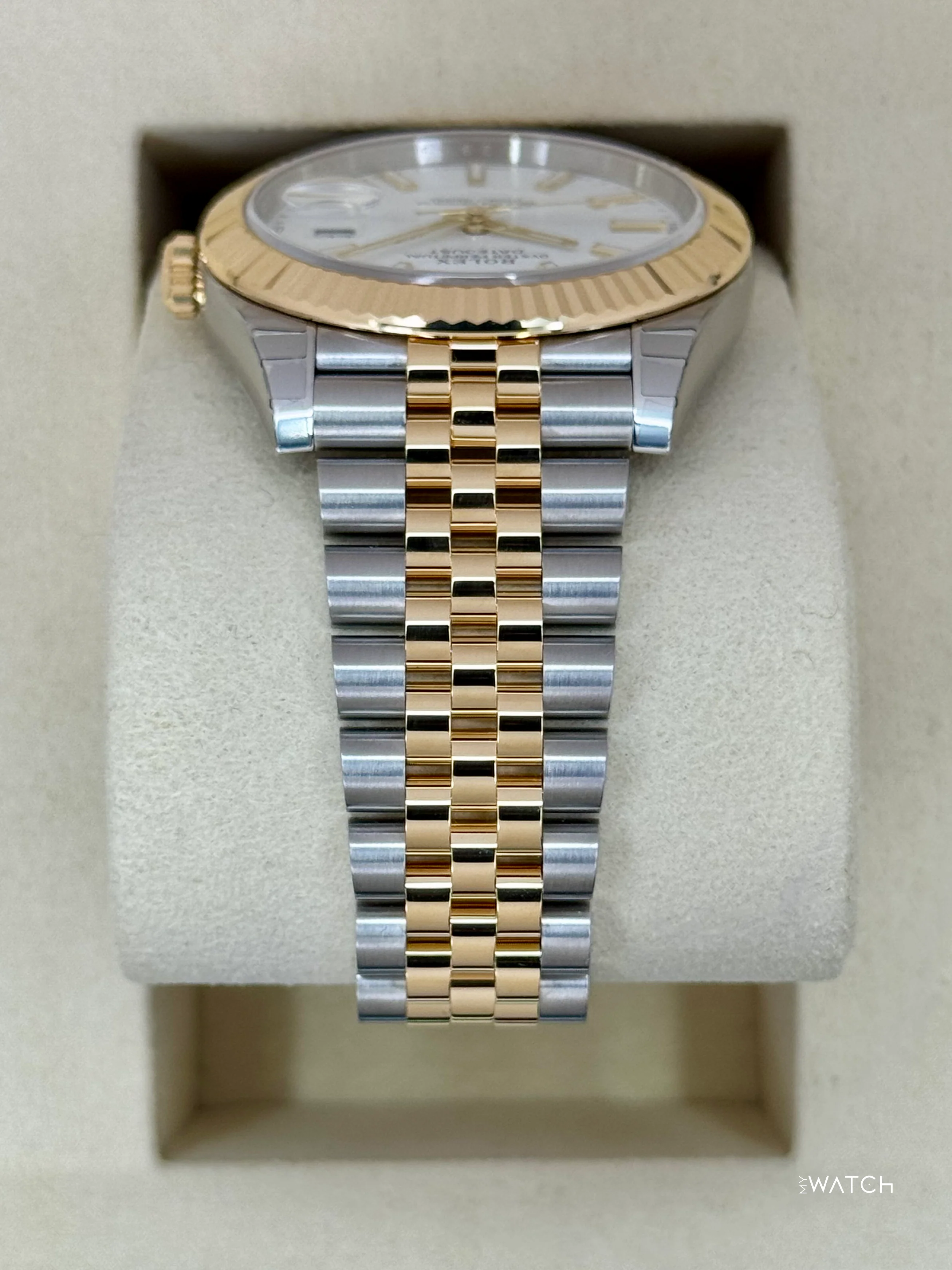 NEW 2025 Rolex Datejust 41mm 126333 Two-Tone Jubilee White Dial (STICKERED) - Image 4