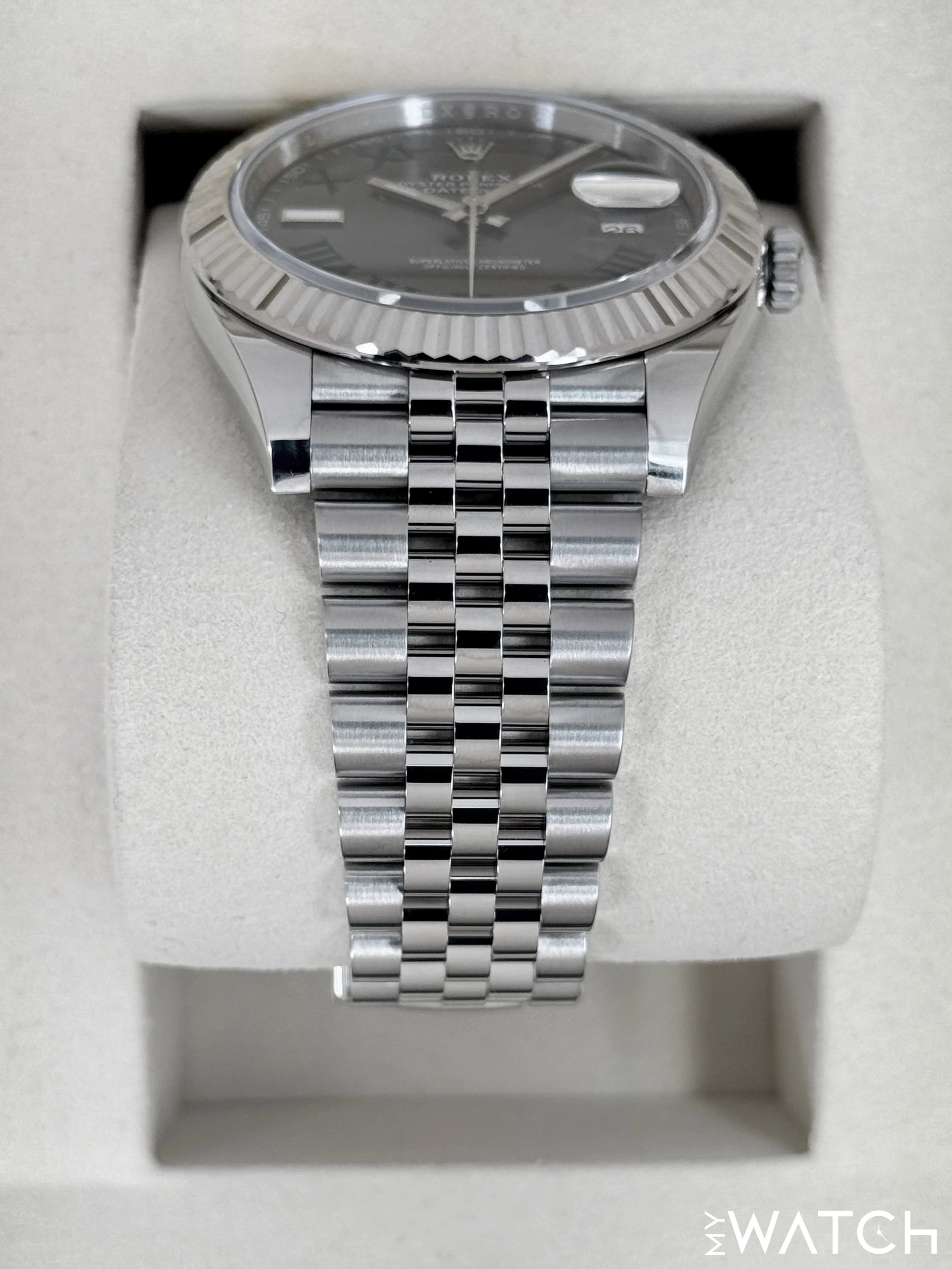 NEW 2025 Rolex Datejust 41mm 126334 Jubilee Wimbledon Dial - Image 3