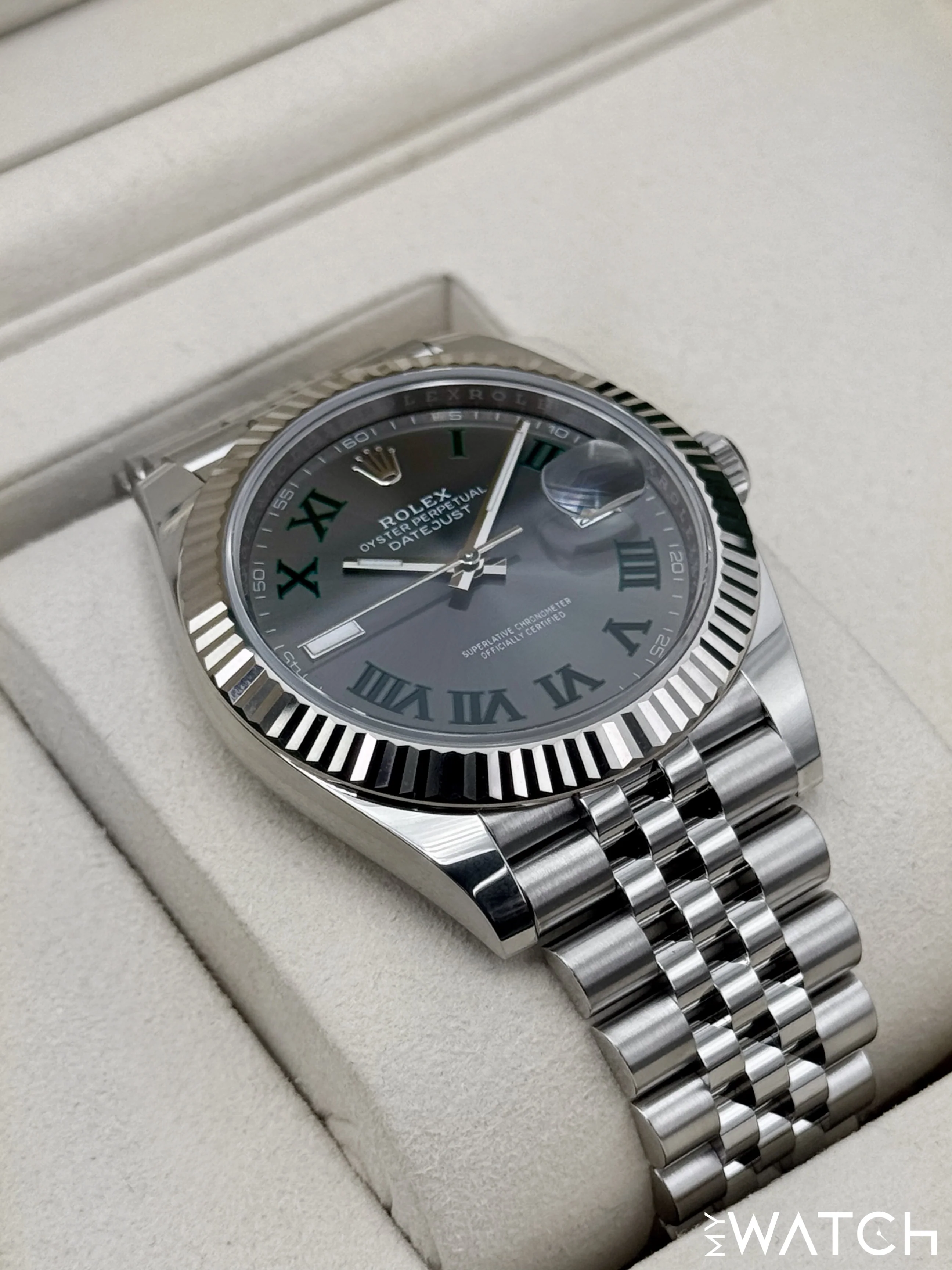 NEW 2025 Rolex Datejust 41mm 126334 Jubilee Wimbledon Dial - Image 6