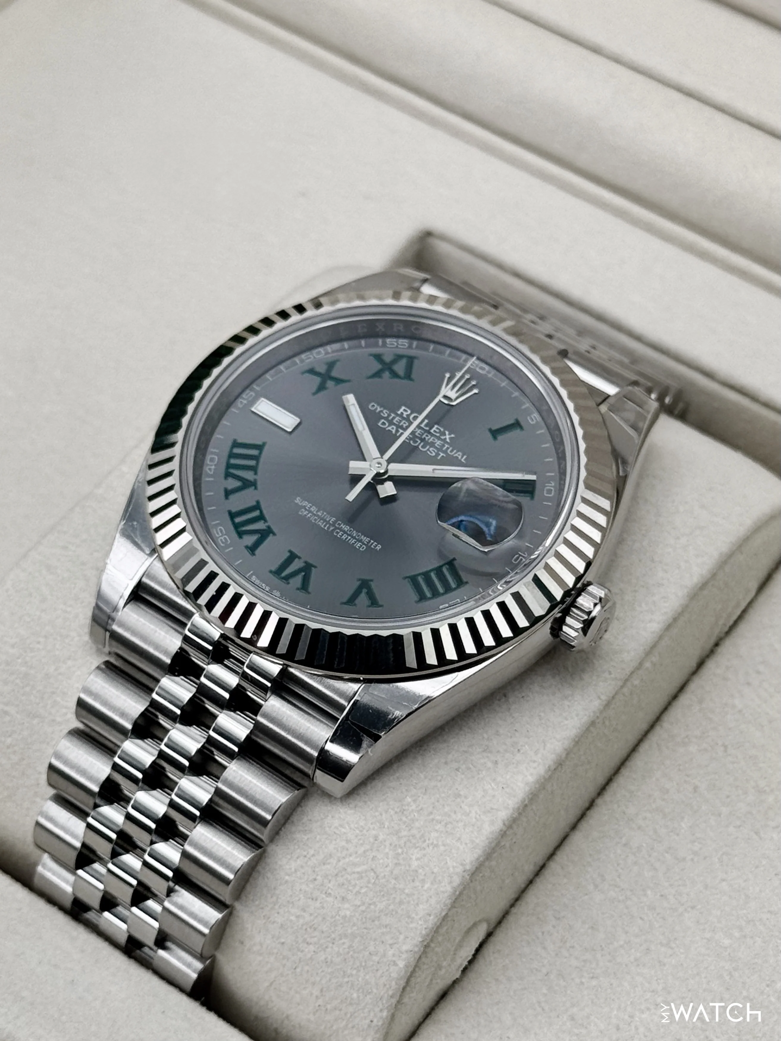 NEW 2025 Rolex Datejust 41mm 126334 Jubilee Wimbledon Dial (STICKERED) - Image 5