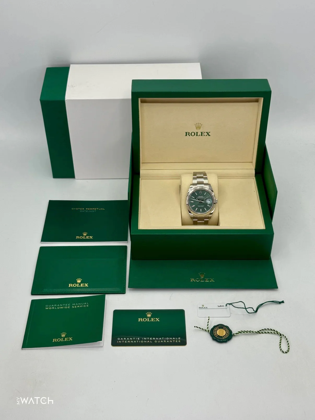 NEW 2025 Rolex Datejust 41mm 126334 Oyster Mint Green Dial - Image 10