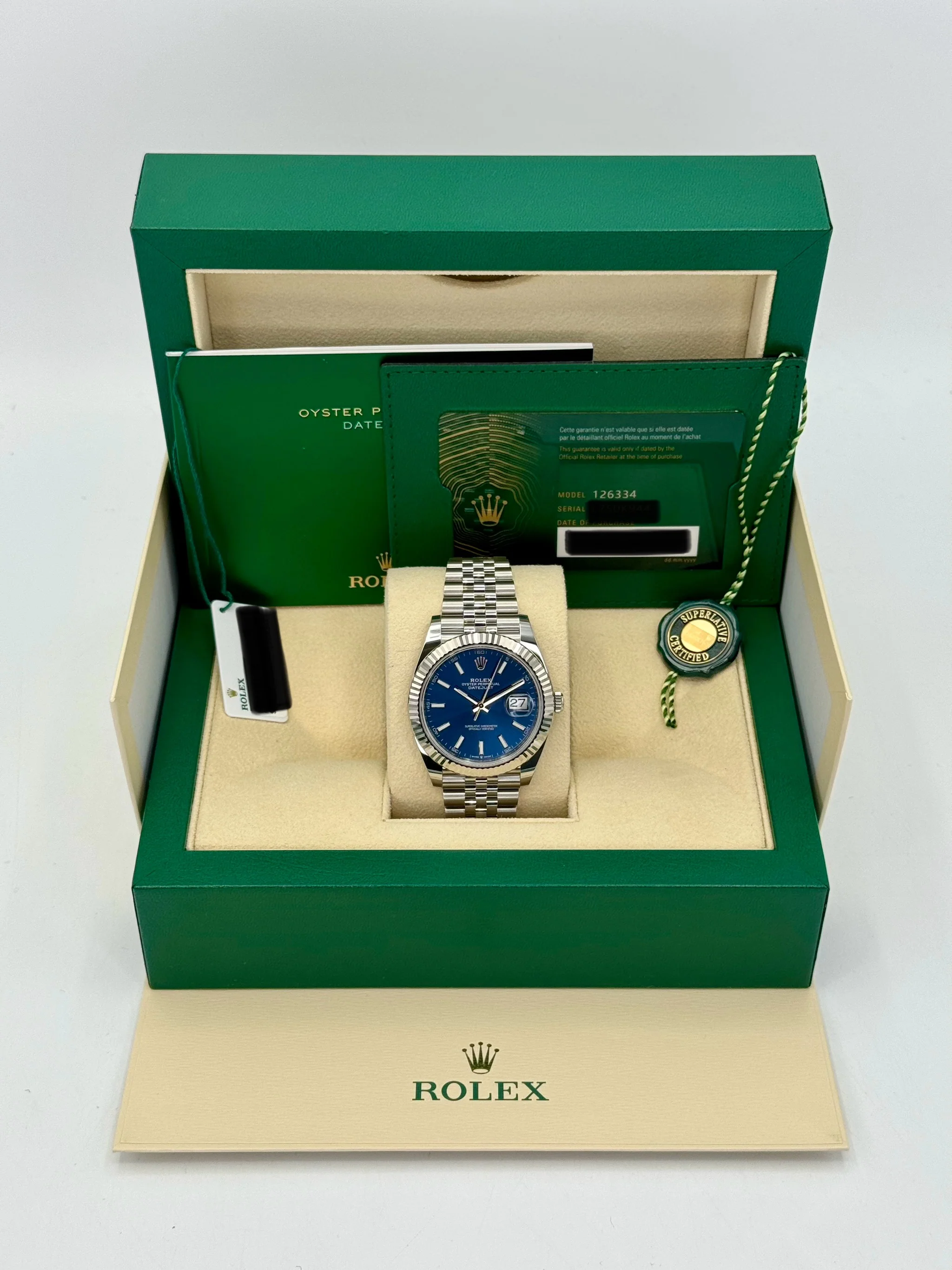 NEW 2024 Rolex Datejust 41mm 126334 Stainless Steel Jubilee Blue Dial - Image 11