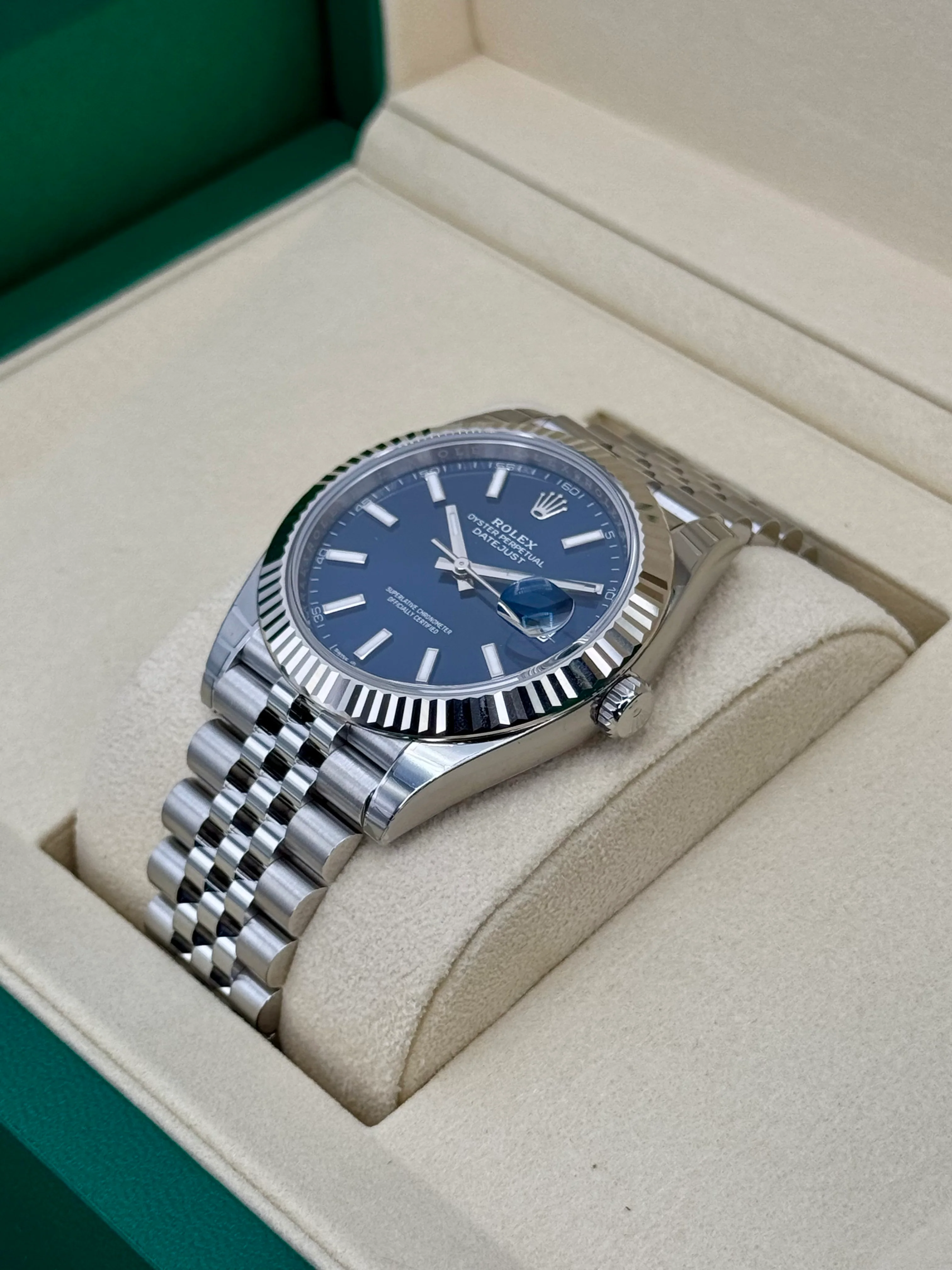 NEW 2025 Rolex Datejust 41mm 126334 Stainless Steel Jubilee Blue Dial - Image 5