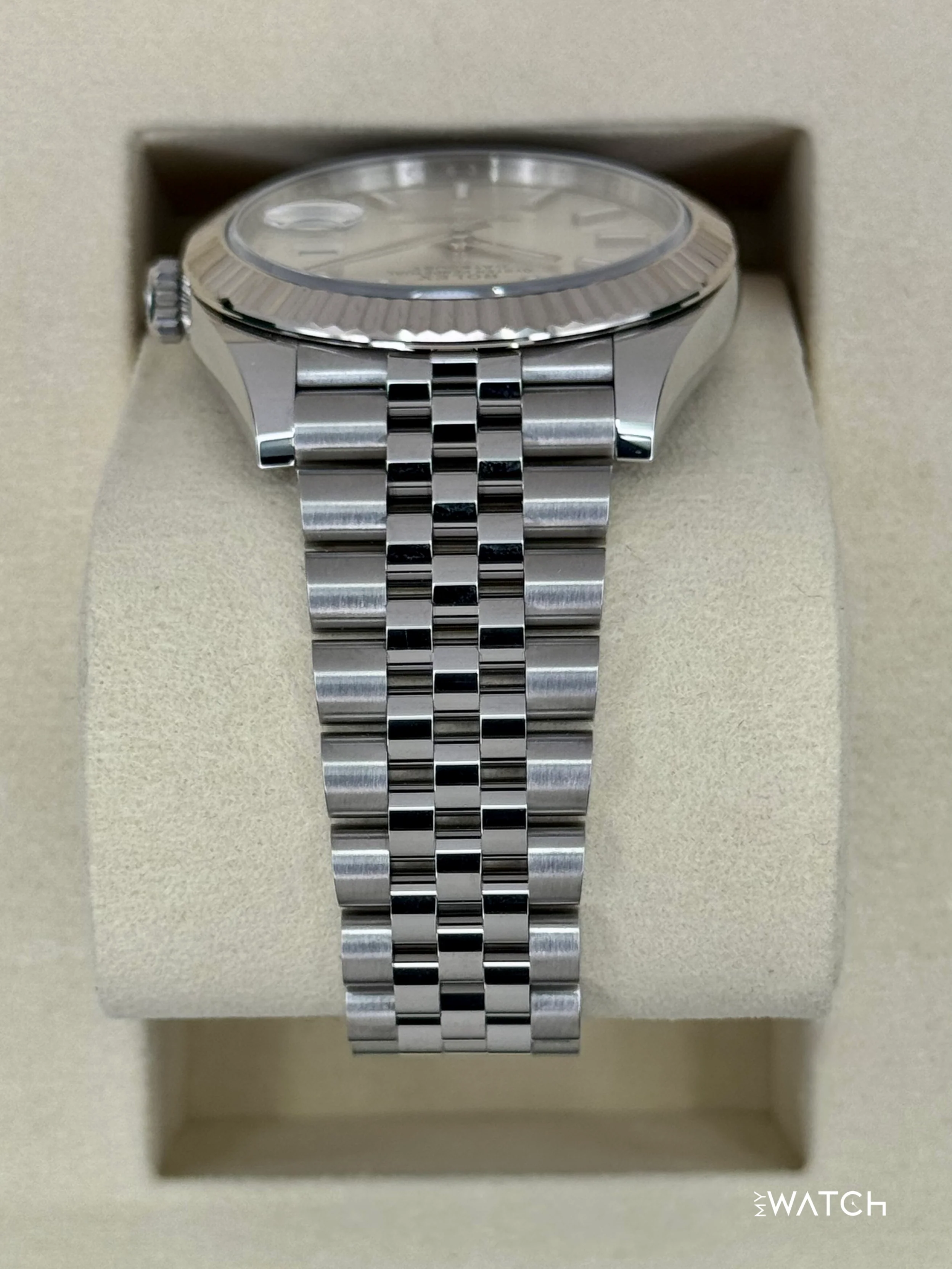 New 2025 Rolex Datejust 41mm 126334 Stainless Steel Jubilee Silver Dial - Image 4