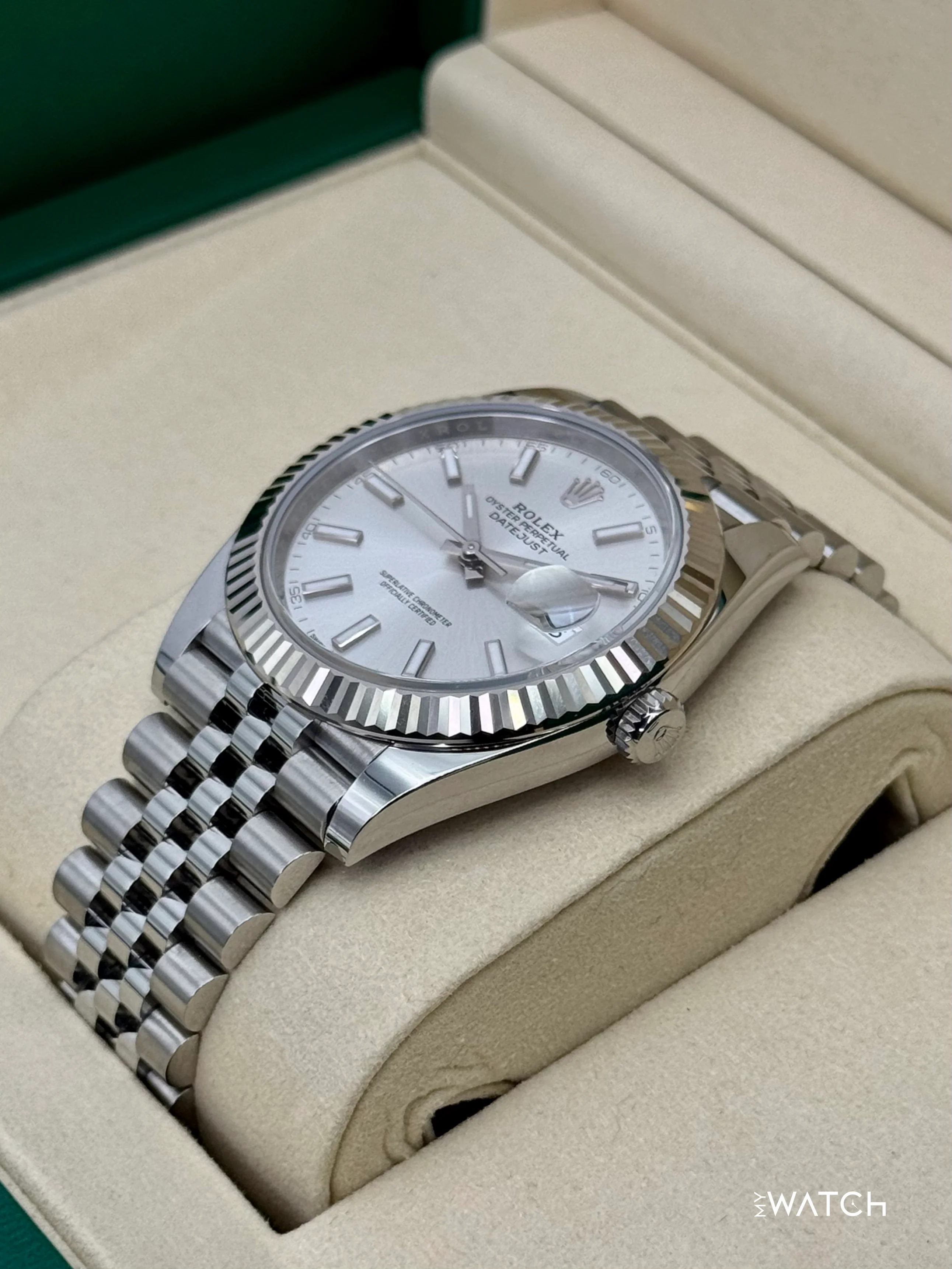 New 2025 Rolex Datejust 41mm 126334 Stainless Steel Jubilee Silver Dial - Image 5