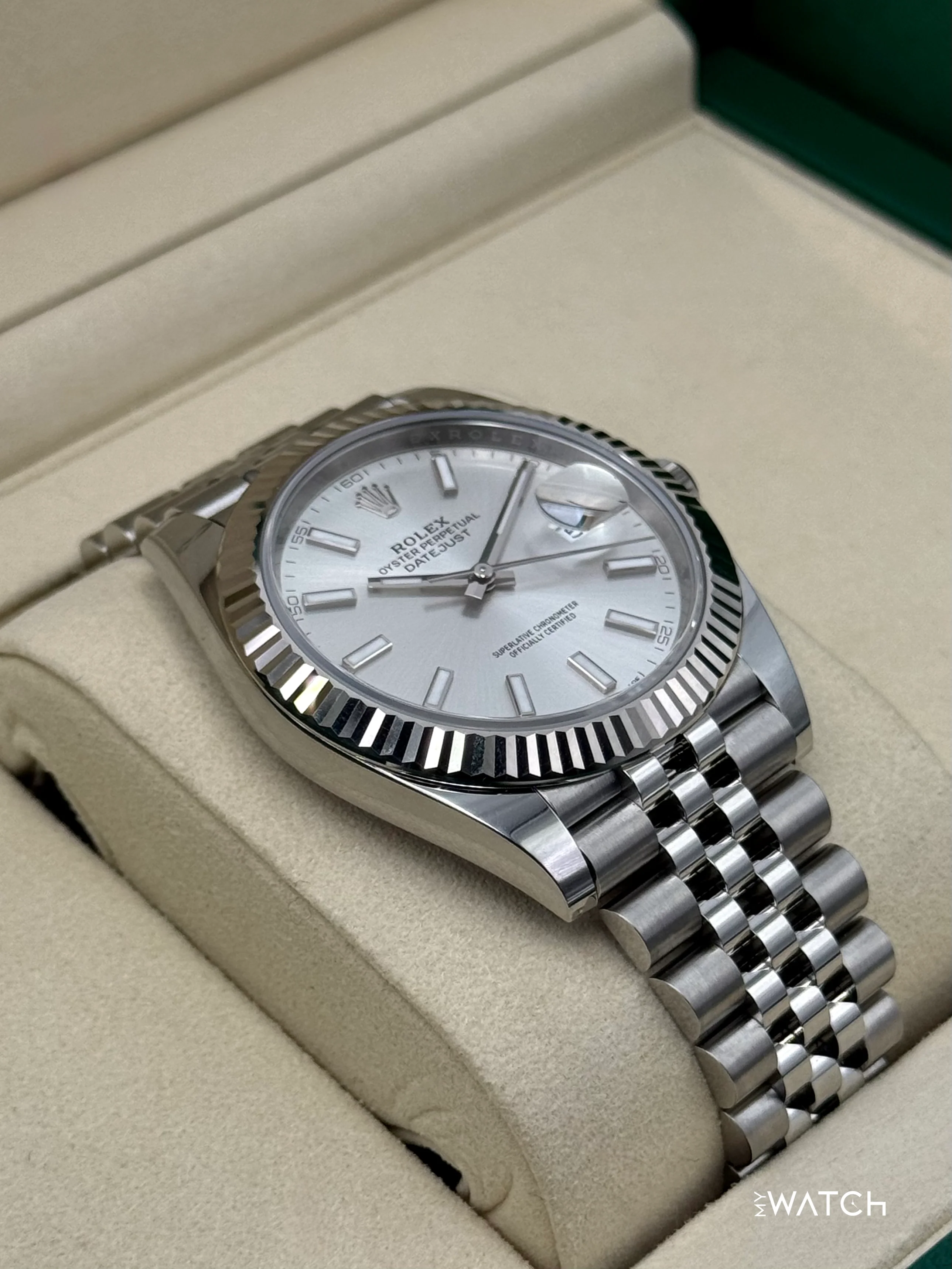 New 2025 Rolex Datejust 41mm 126334 Stainless Steel Jubilee Silver Dial - Image 6