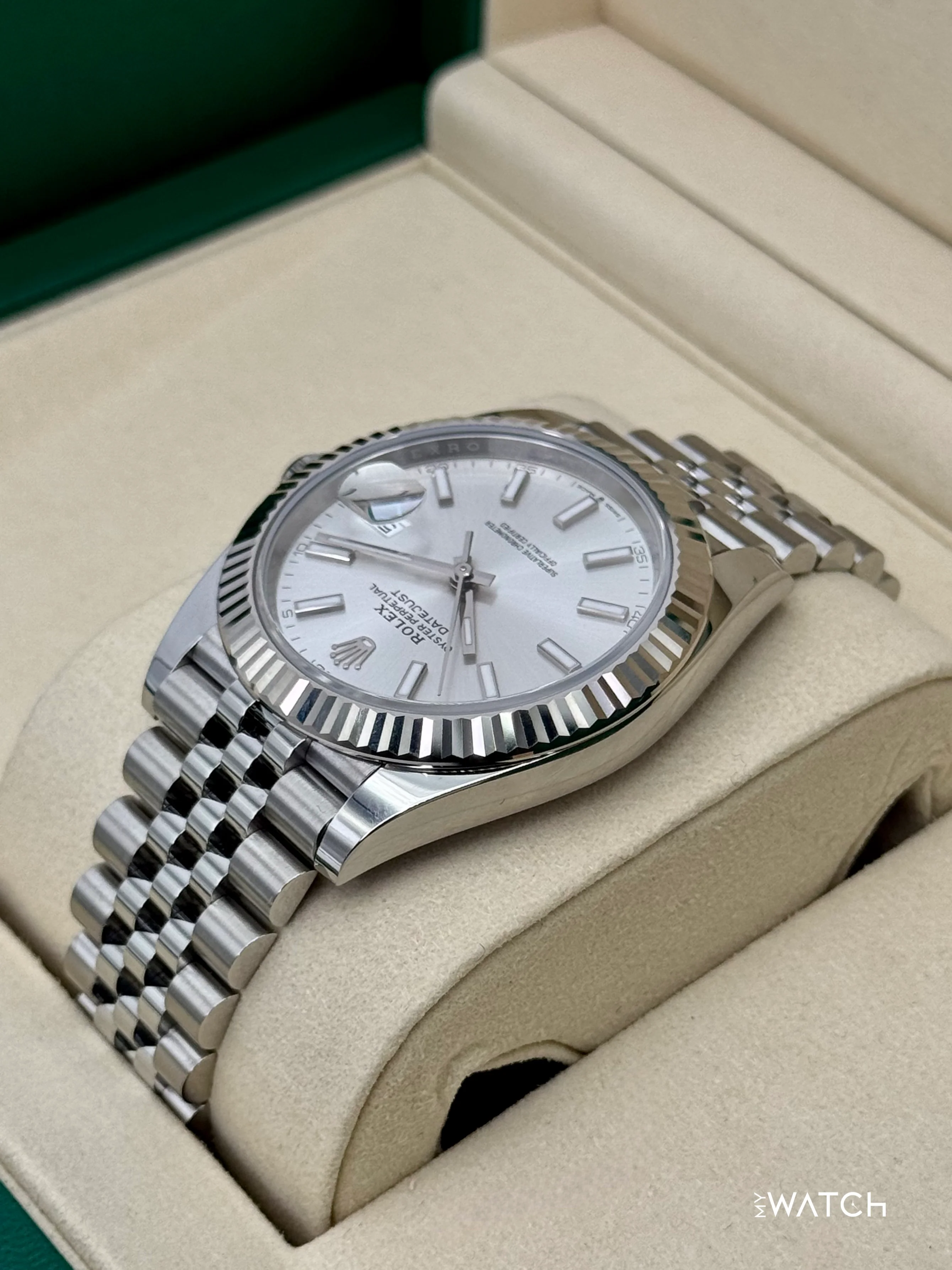 New 2025 Rolex Datejust 41mm 126334 Stainless Steel Jubilee Silver Dial - Image 7